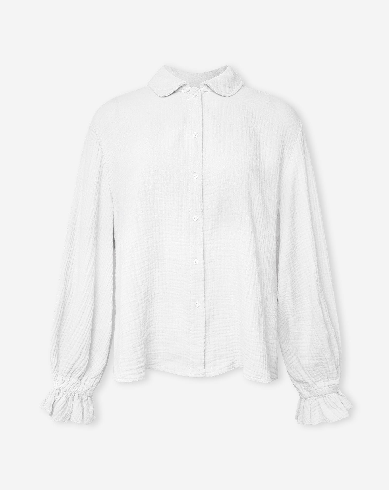 LUCIE MOUSSELINE BLOUSE CRÈME