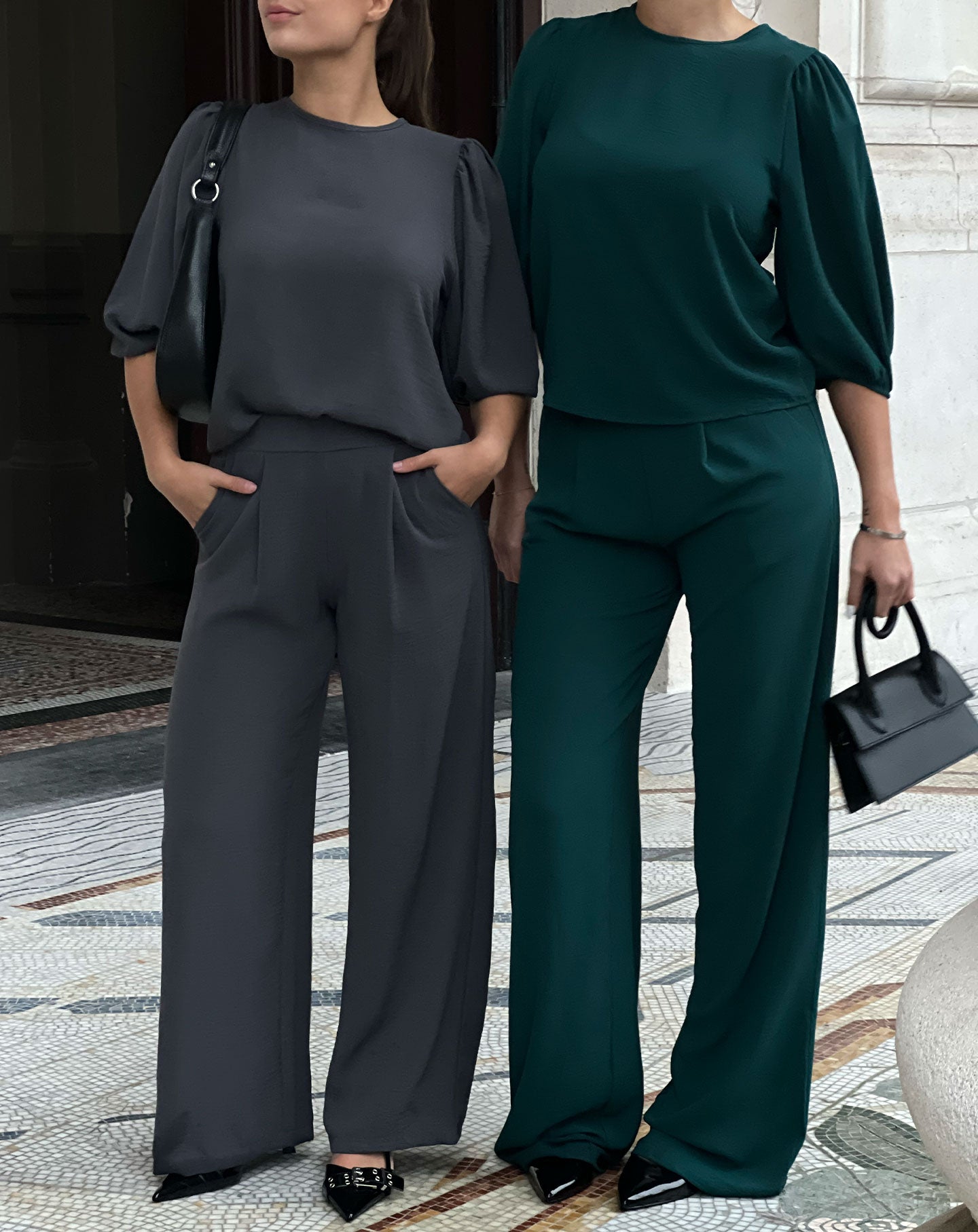 JULIE PANTALON DONKERGRIJS