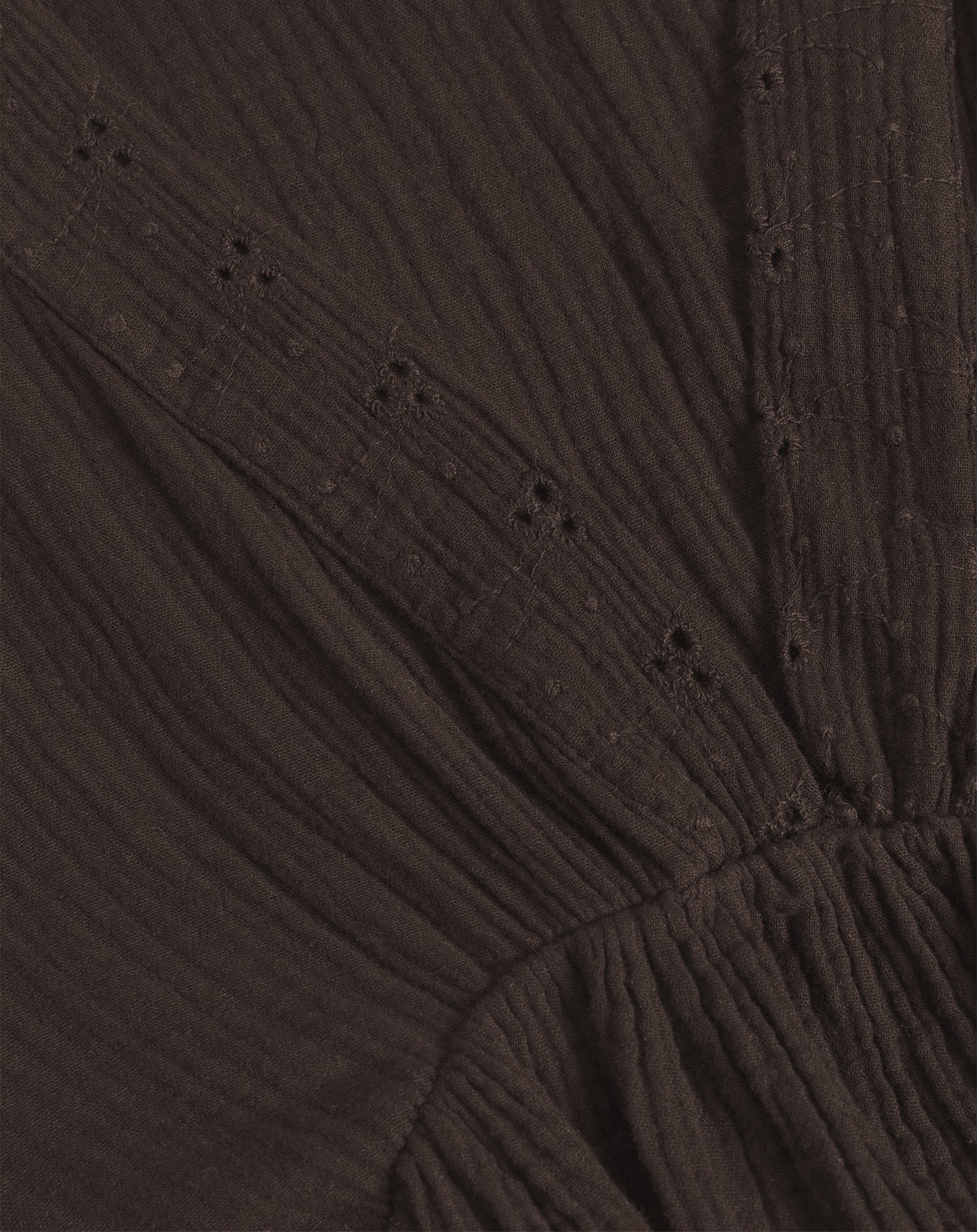 MOUSSELINE FLOWER TAPE MAXI DRESS BRUIN