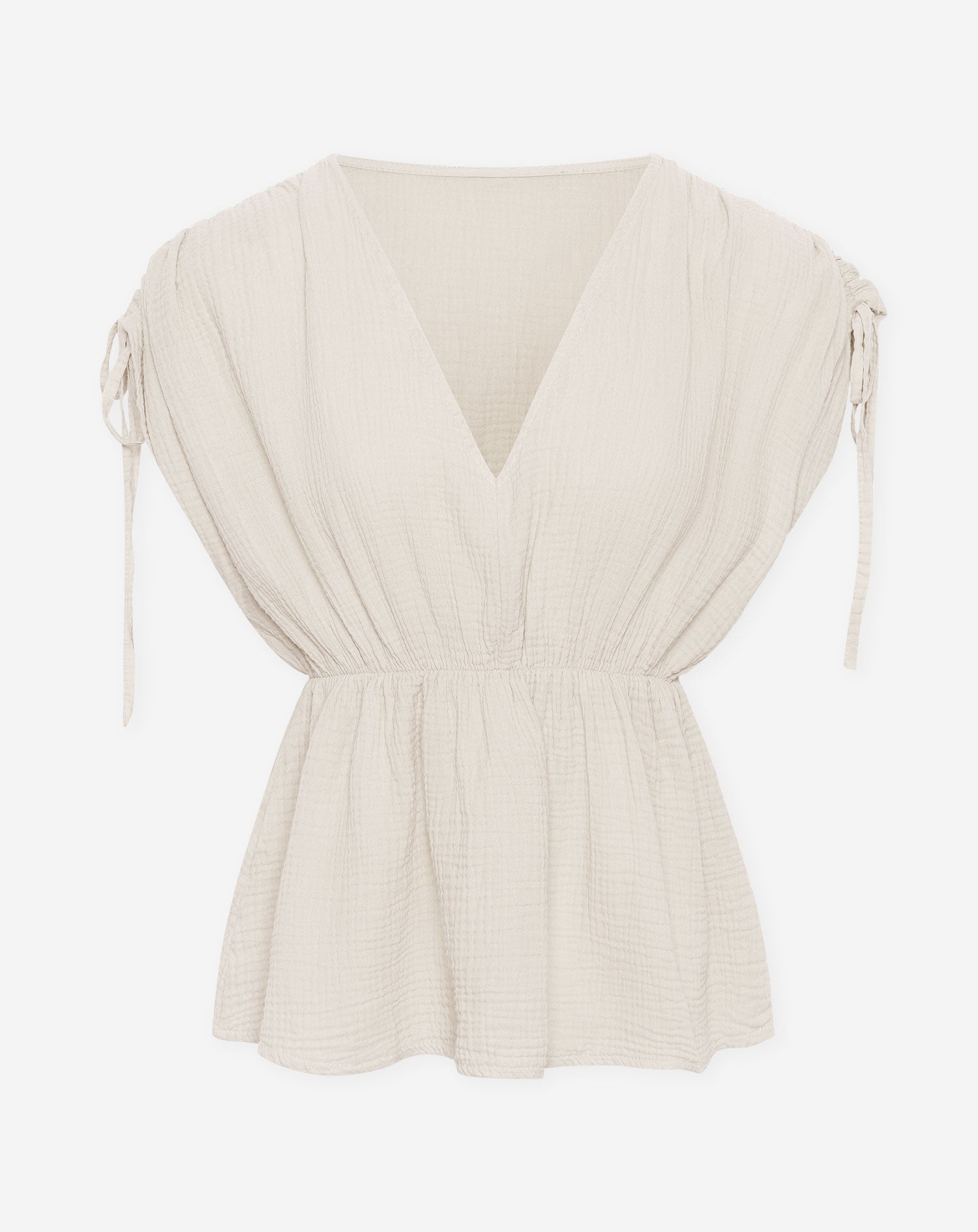 MOUSSELINE PEPLUM TOP ZAND