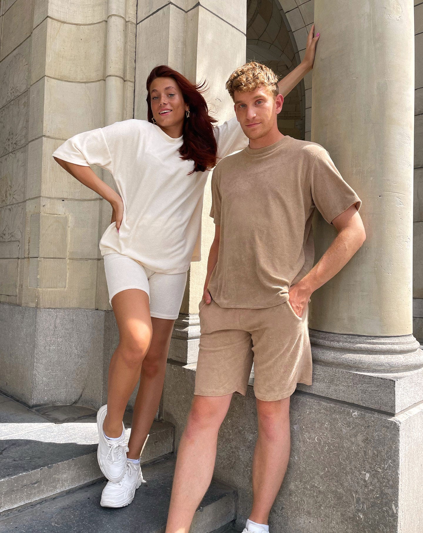 CHARLIE TERRY CLOTH MEN SHORT TAUPE