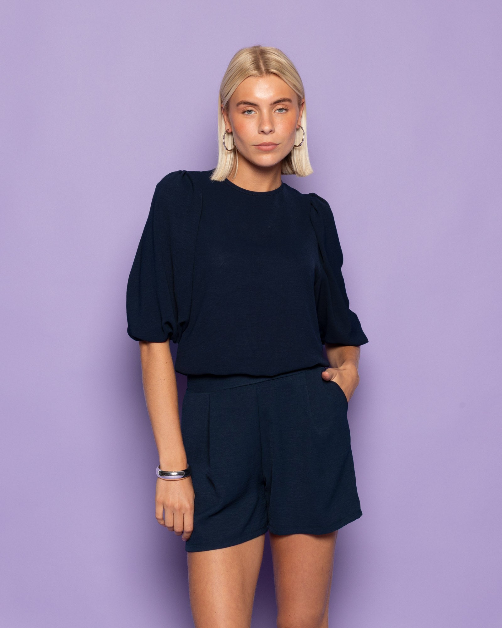 JULIE SHORTS NAVY BLUE