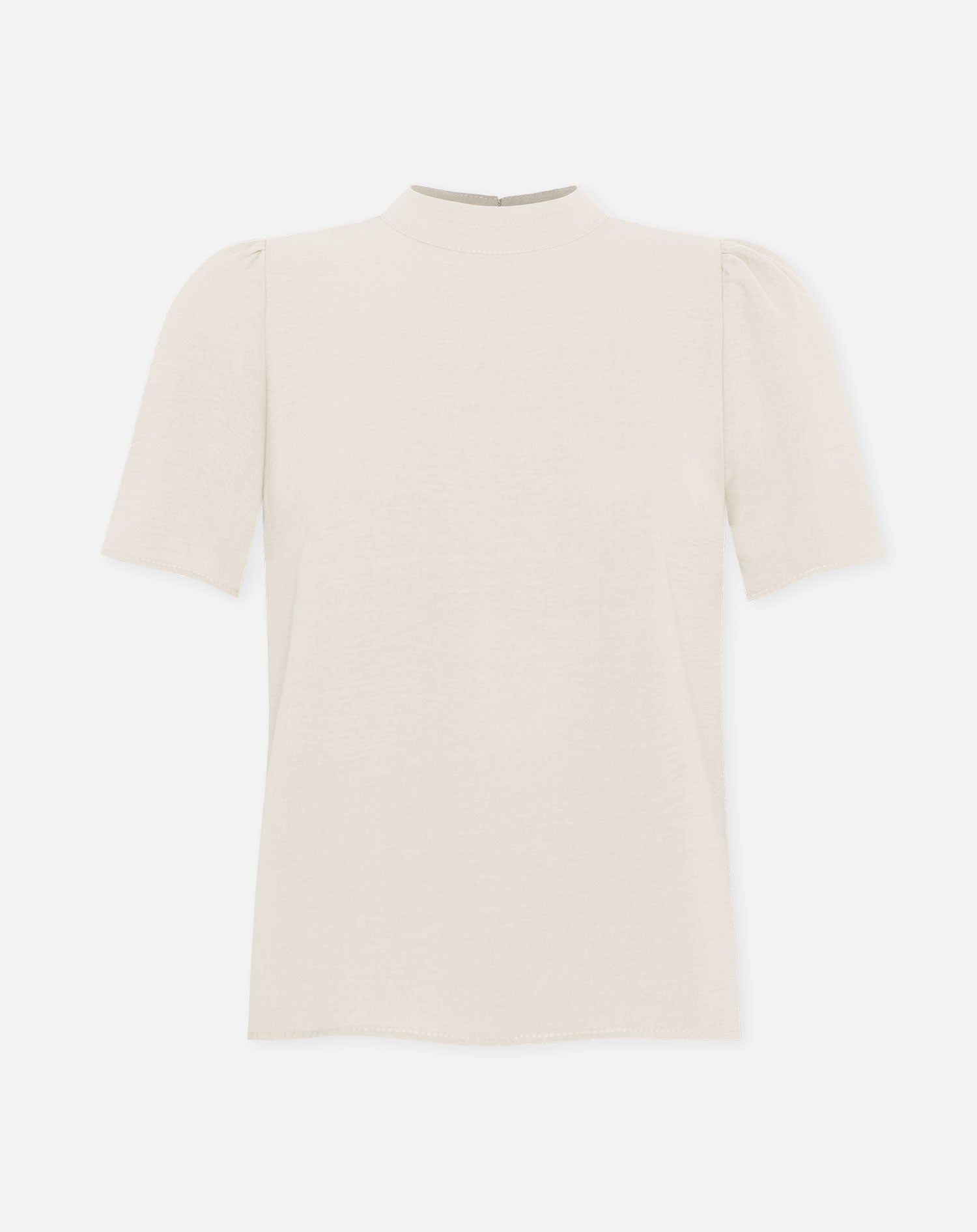 JULIE SHORT SLEEVE TOP BEIGE