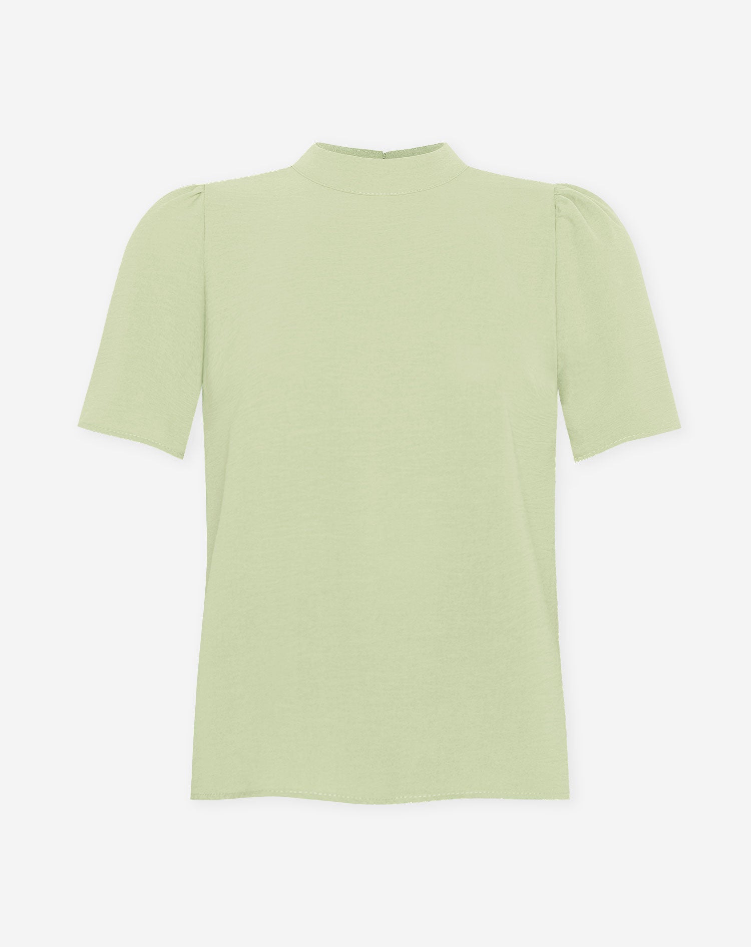 JULIE SHORT SLEEVE TOP LICHT LEGERGROEN