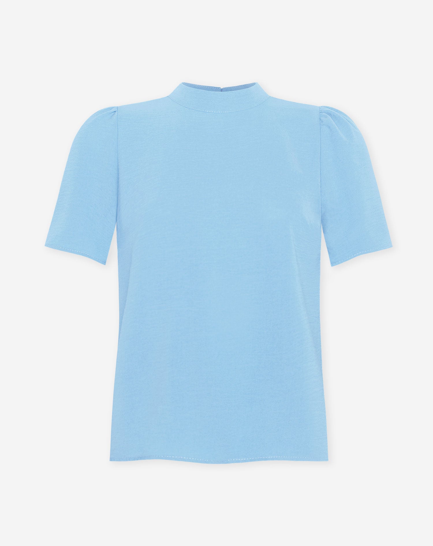 JULIE SHORT SLEEVE TOP LIGHT BLUE