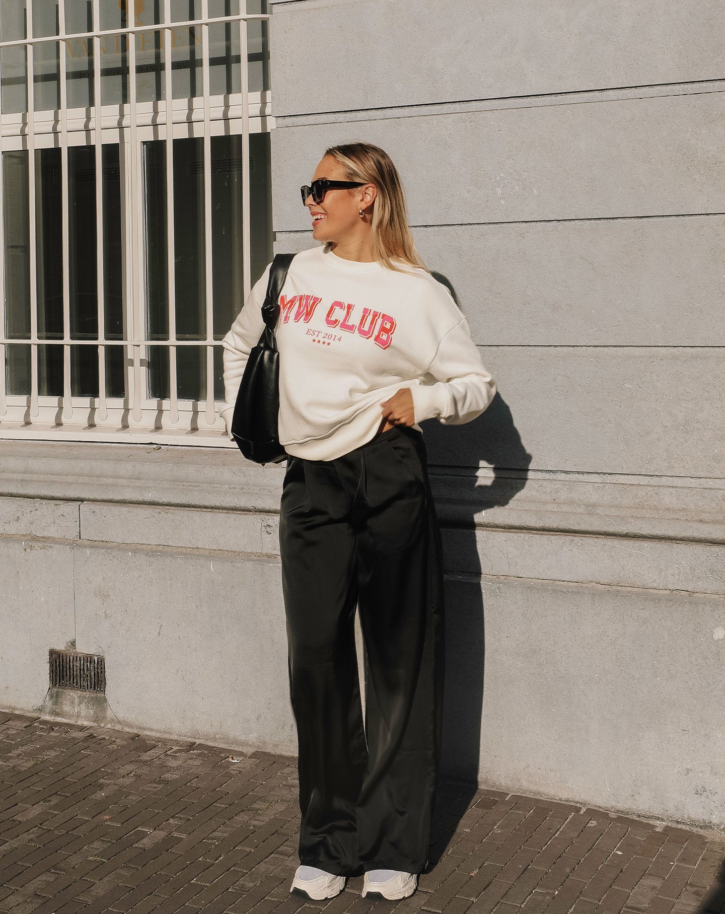 JULIE SATIN PANTALON ZWART