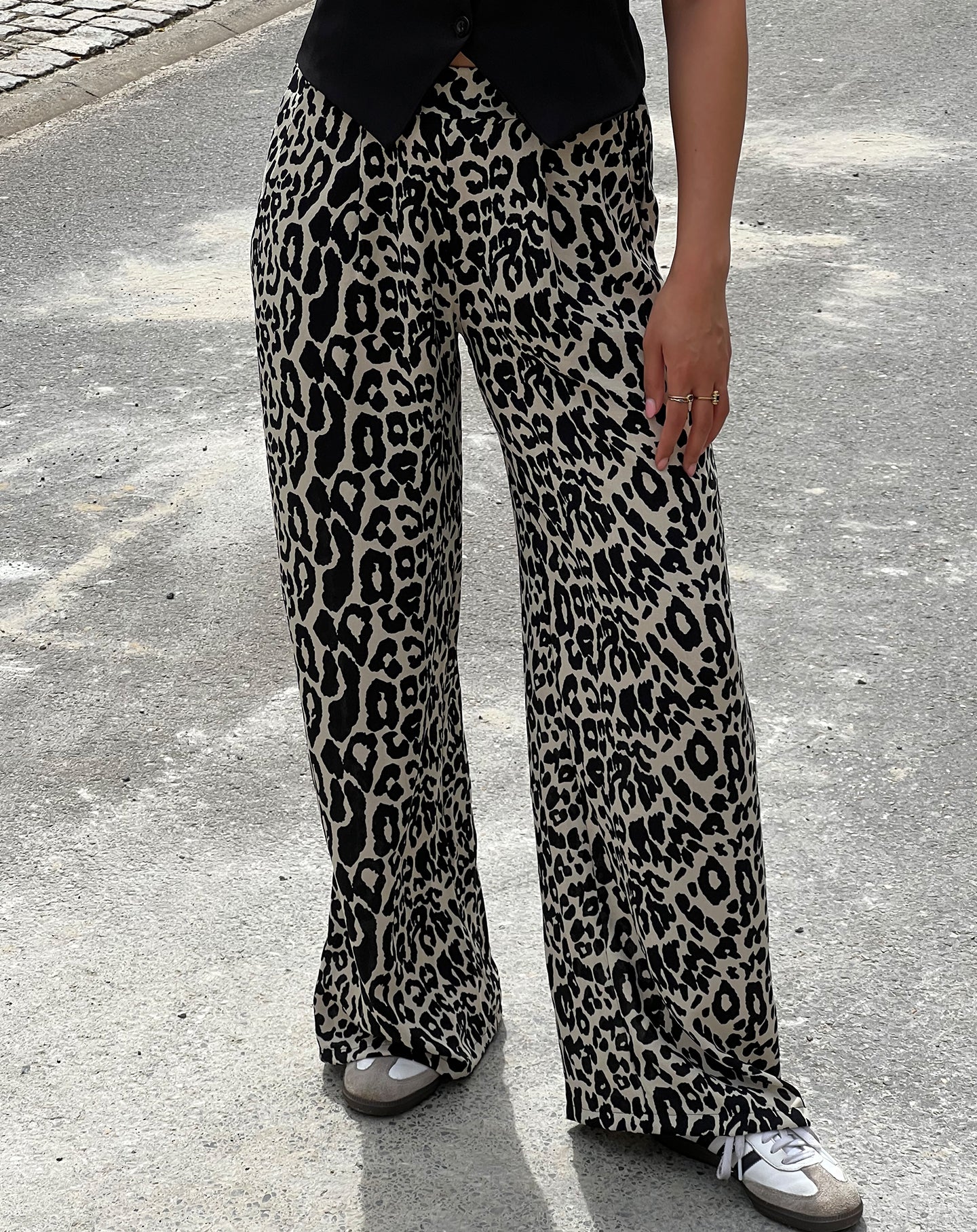 JULIE LEOPARD PANTALON BEIGE