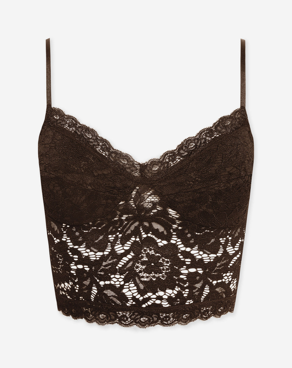LIVY LACE TOP BRUIN