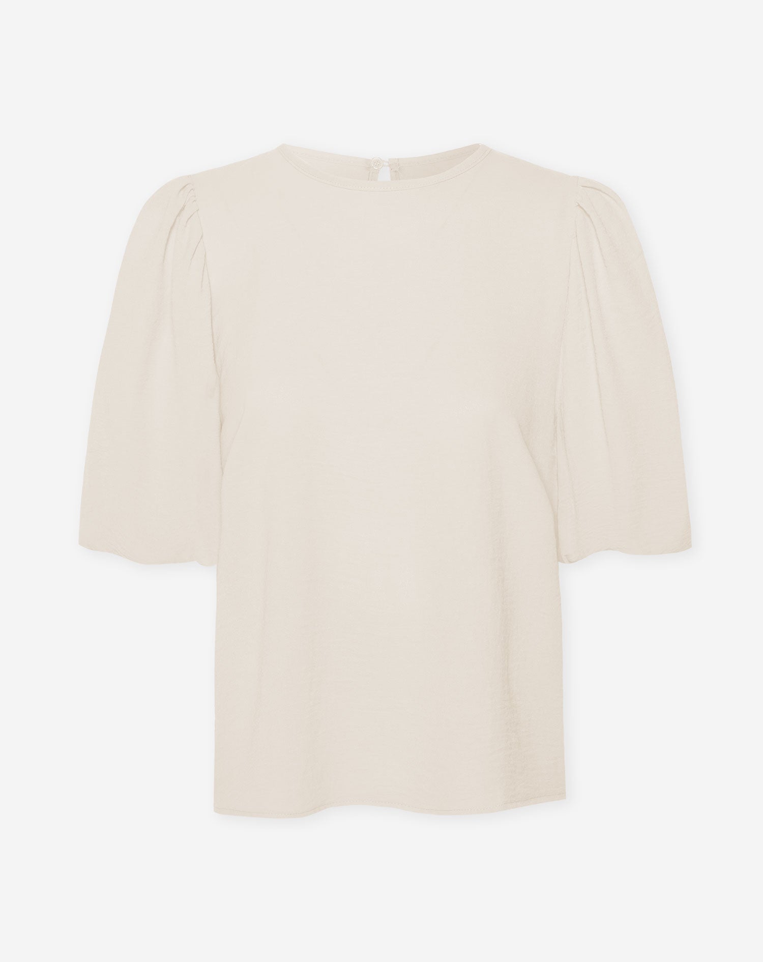 JULIE PUFF SLEEVE TOP BEIGE