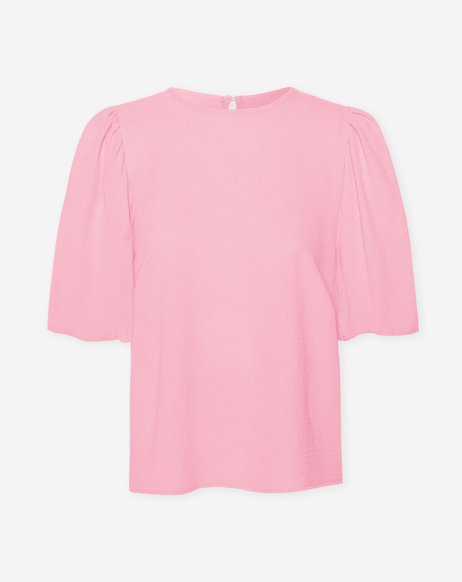 JULIE PUFF SLEEVE TOP HARD PINK