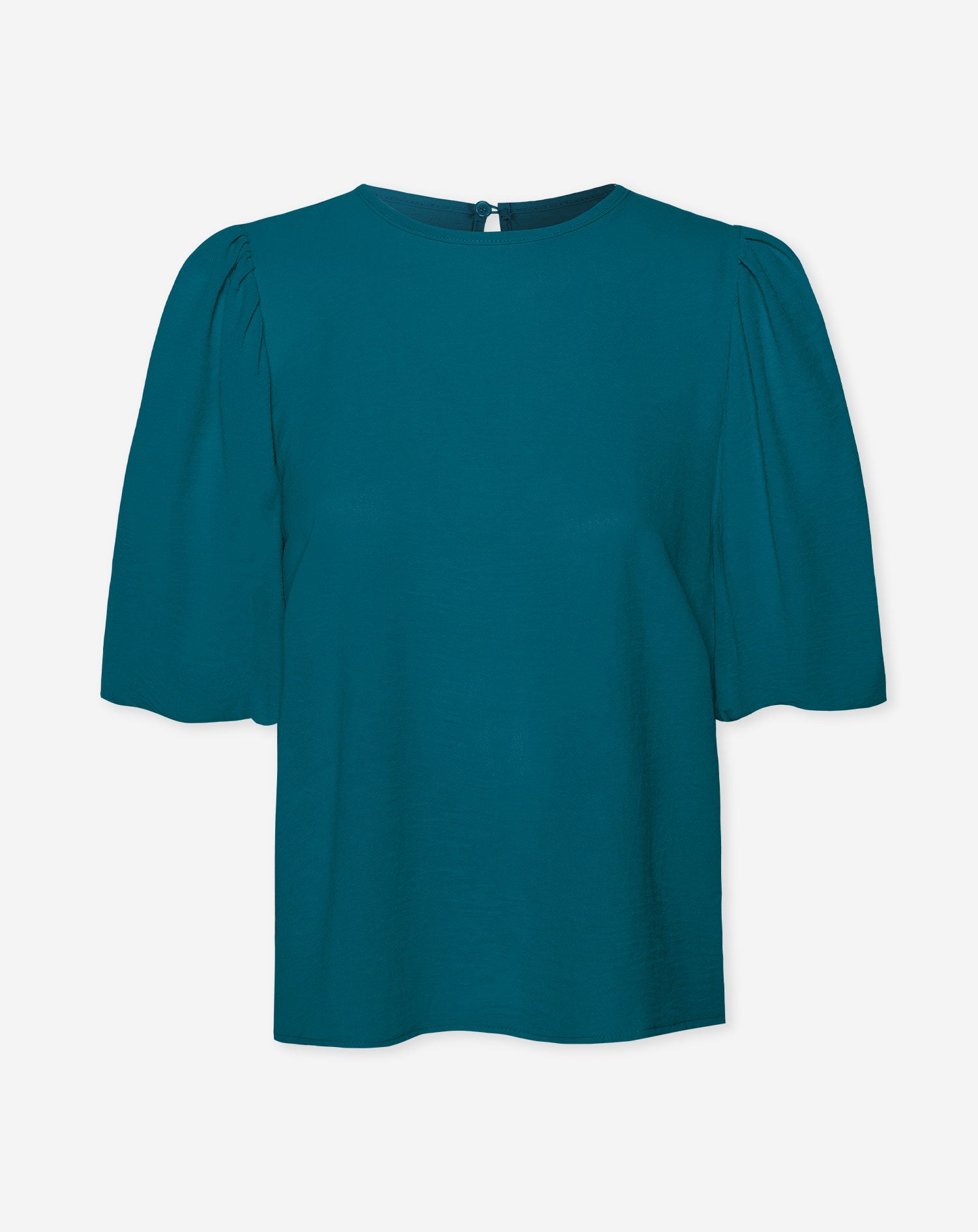 JULIE PUFF SLEEVE TOP SEA BLUE