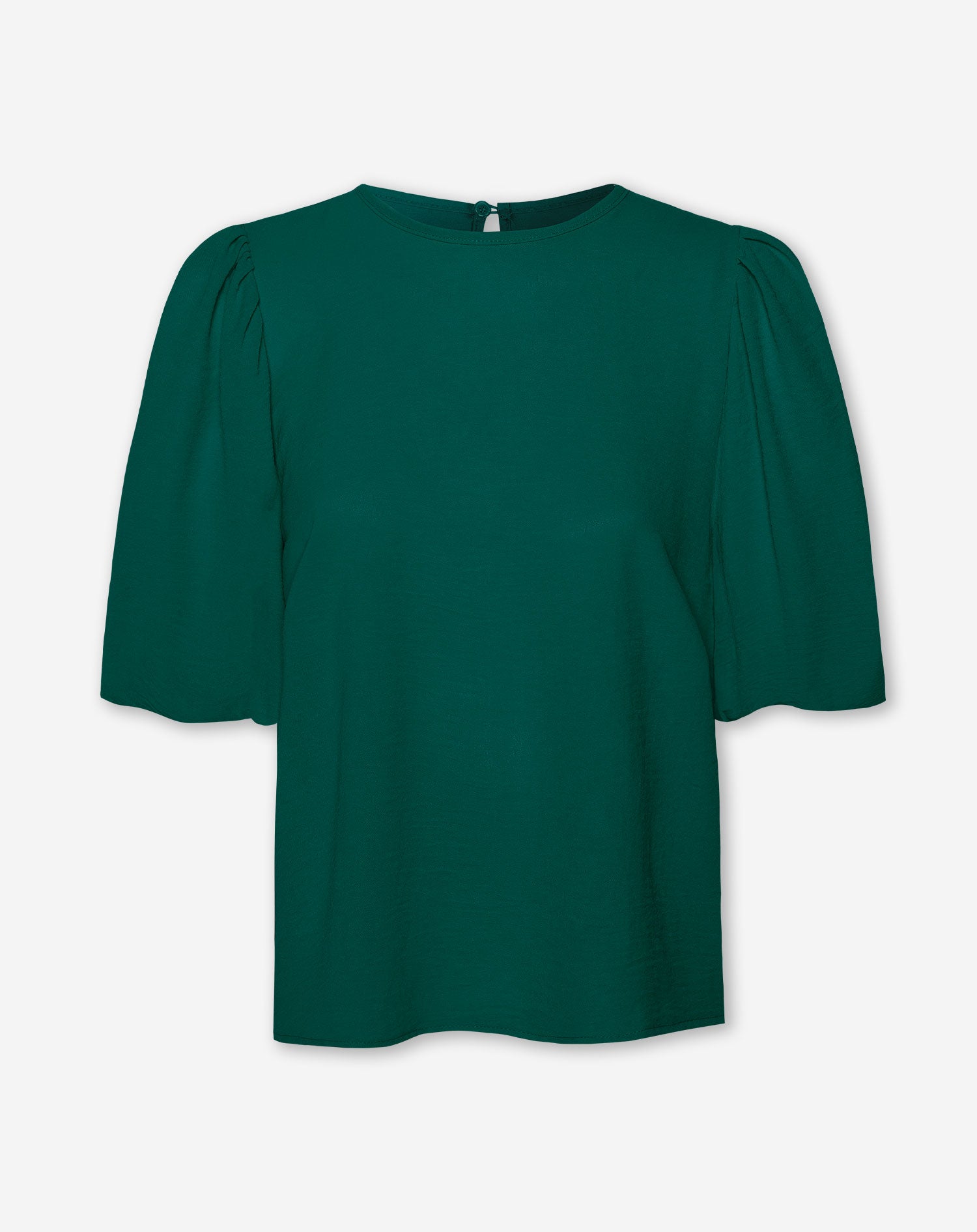 JULIE PUFF SLEEVE TOP GREEN