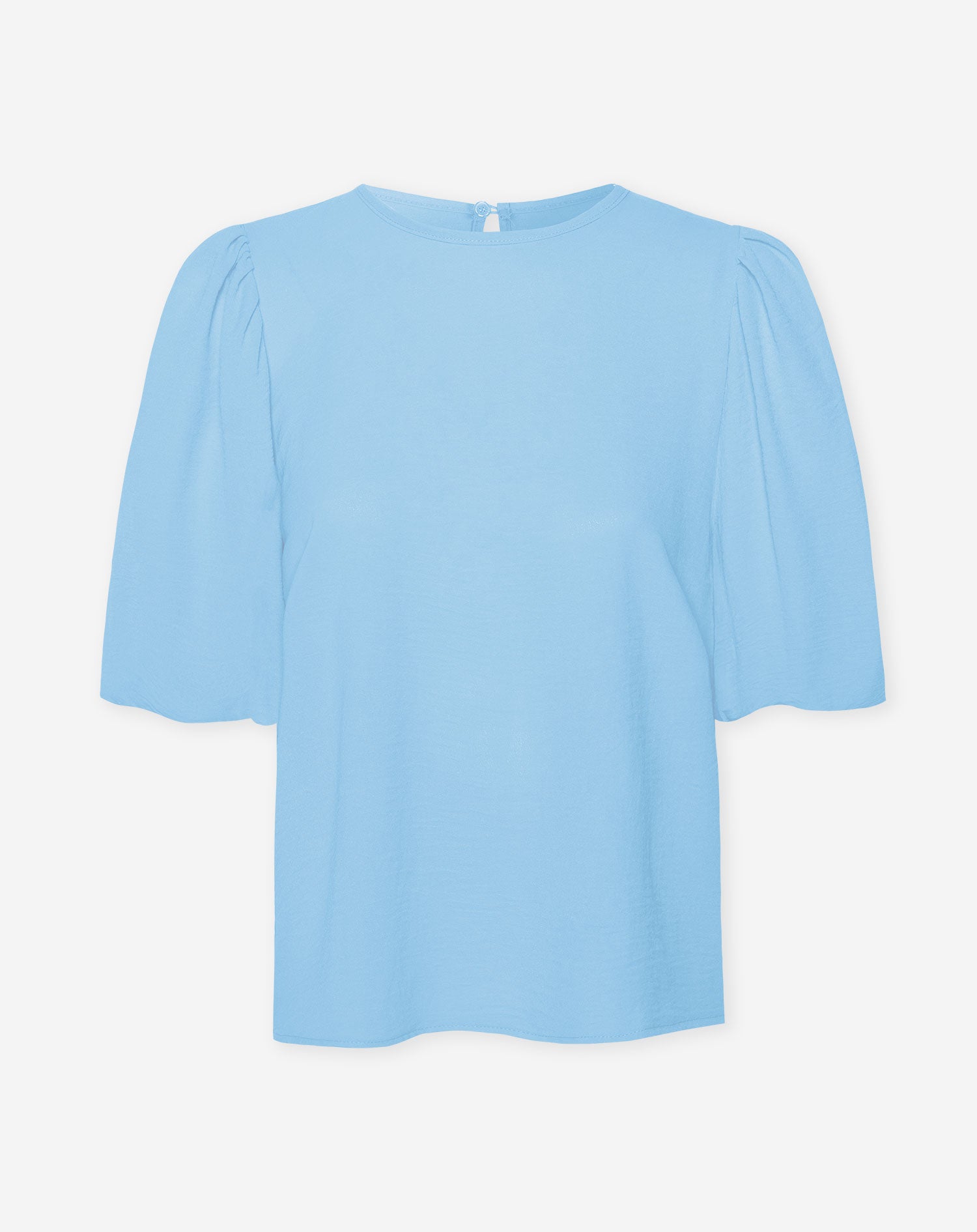 JULIE PUFF SLEEVE TOP LIGHT BLUE