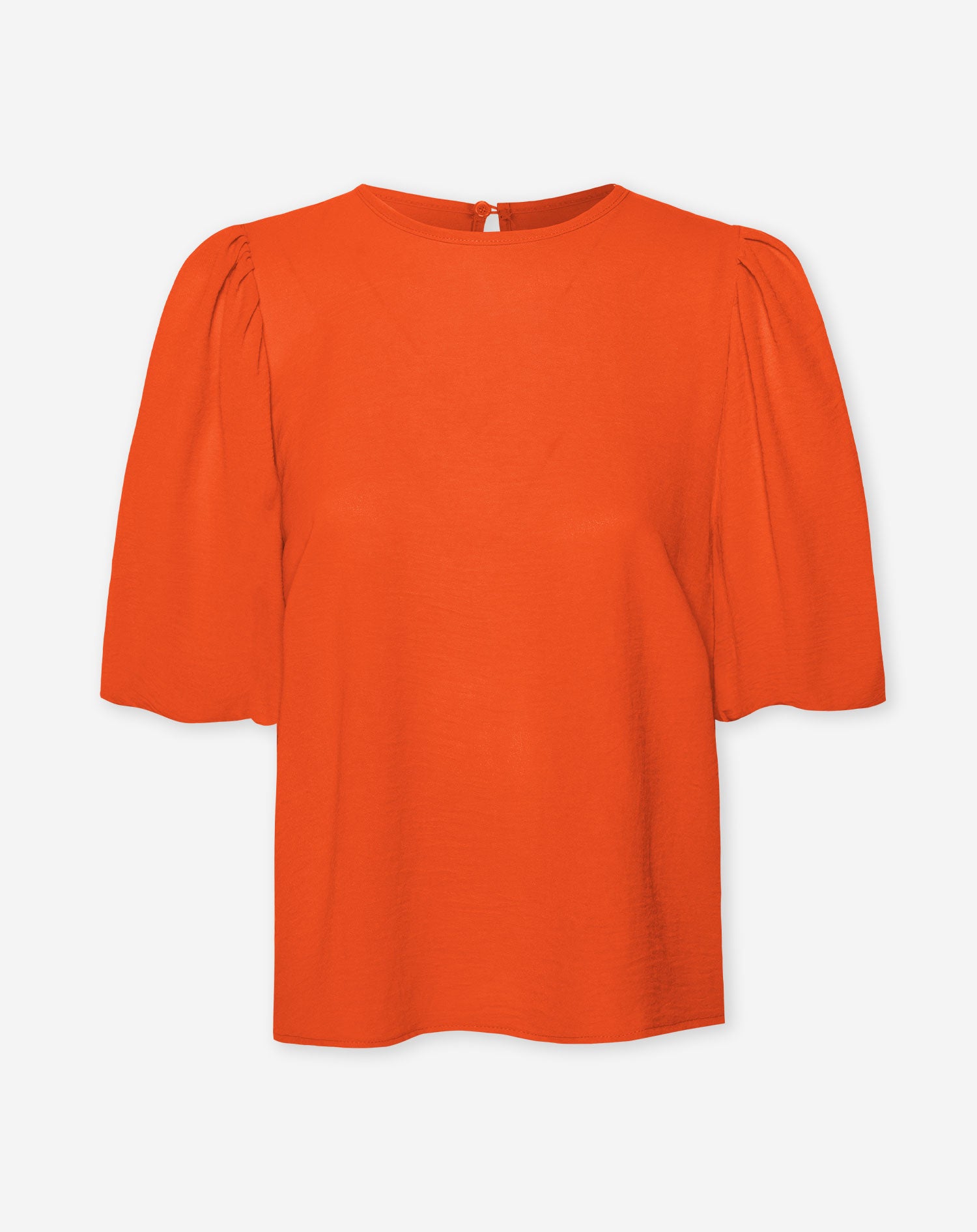 JULIE PUFF SLEEVE TOP ORANGE