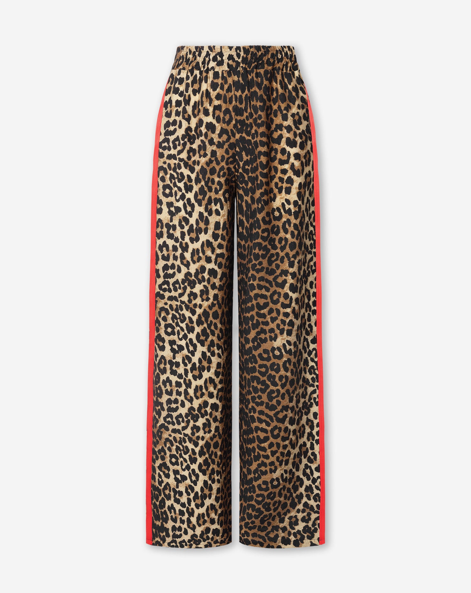 LEOPARD TAPE STRAIGHT LEG PANTALON TALL