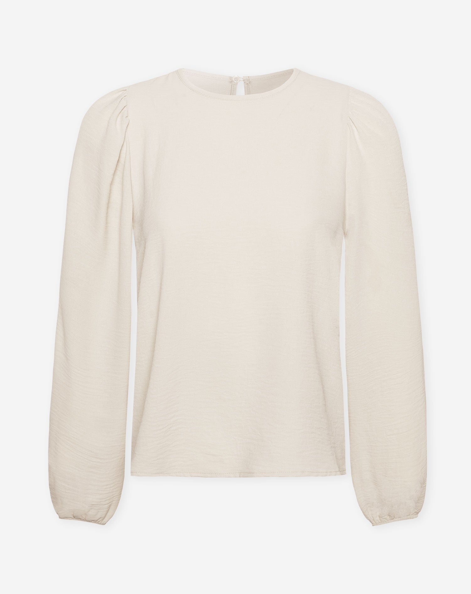 JULIE PUFF LONG SLEEVE TOP BEIGE