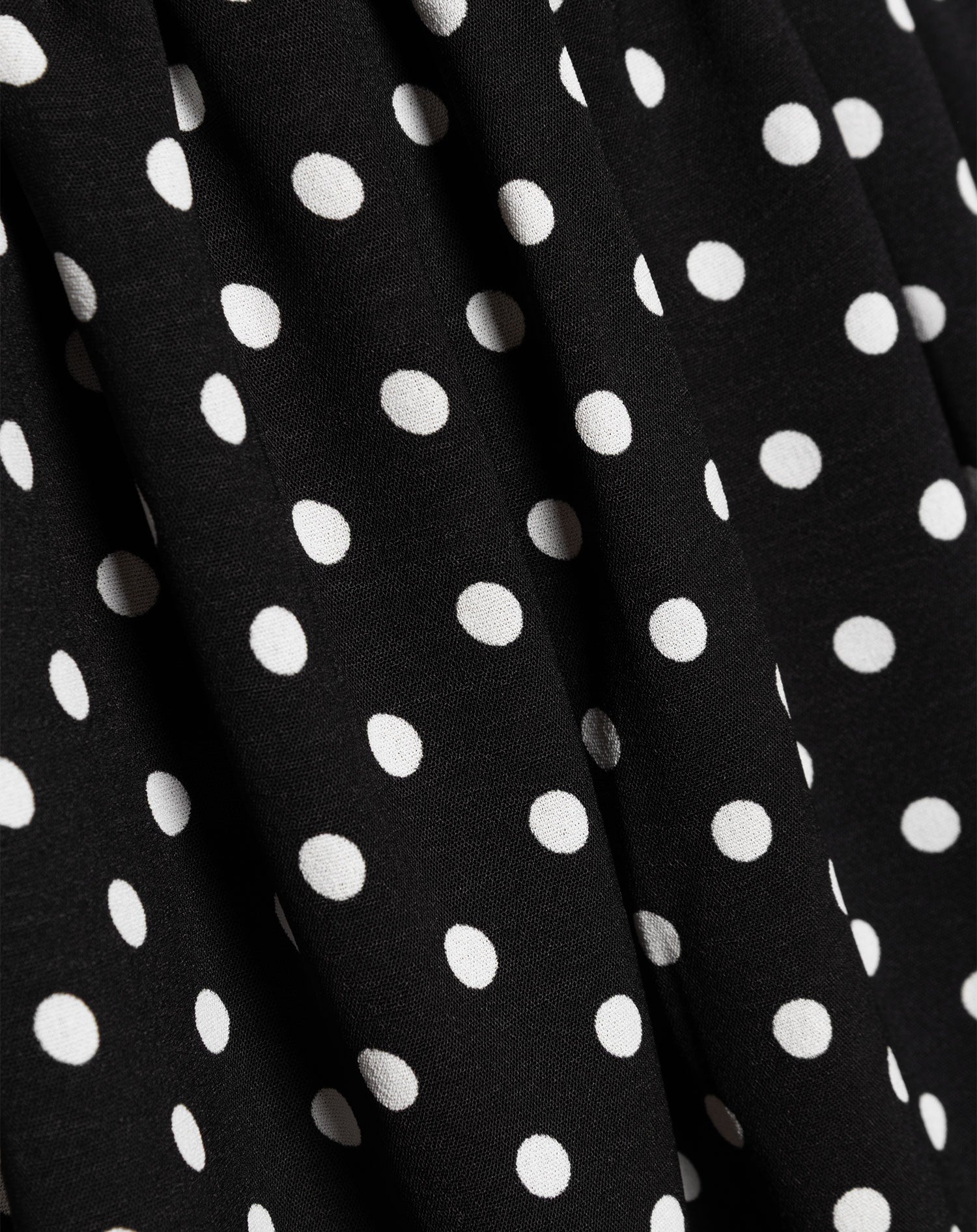 JULIE DOT BUBBLE HEM SKIRT ZWART
