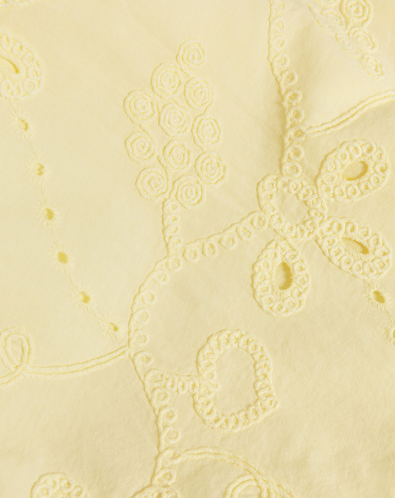 MANOU BRODERIE CAMI DRESS BUTTER YELLOW