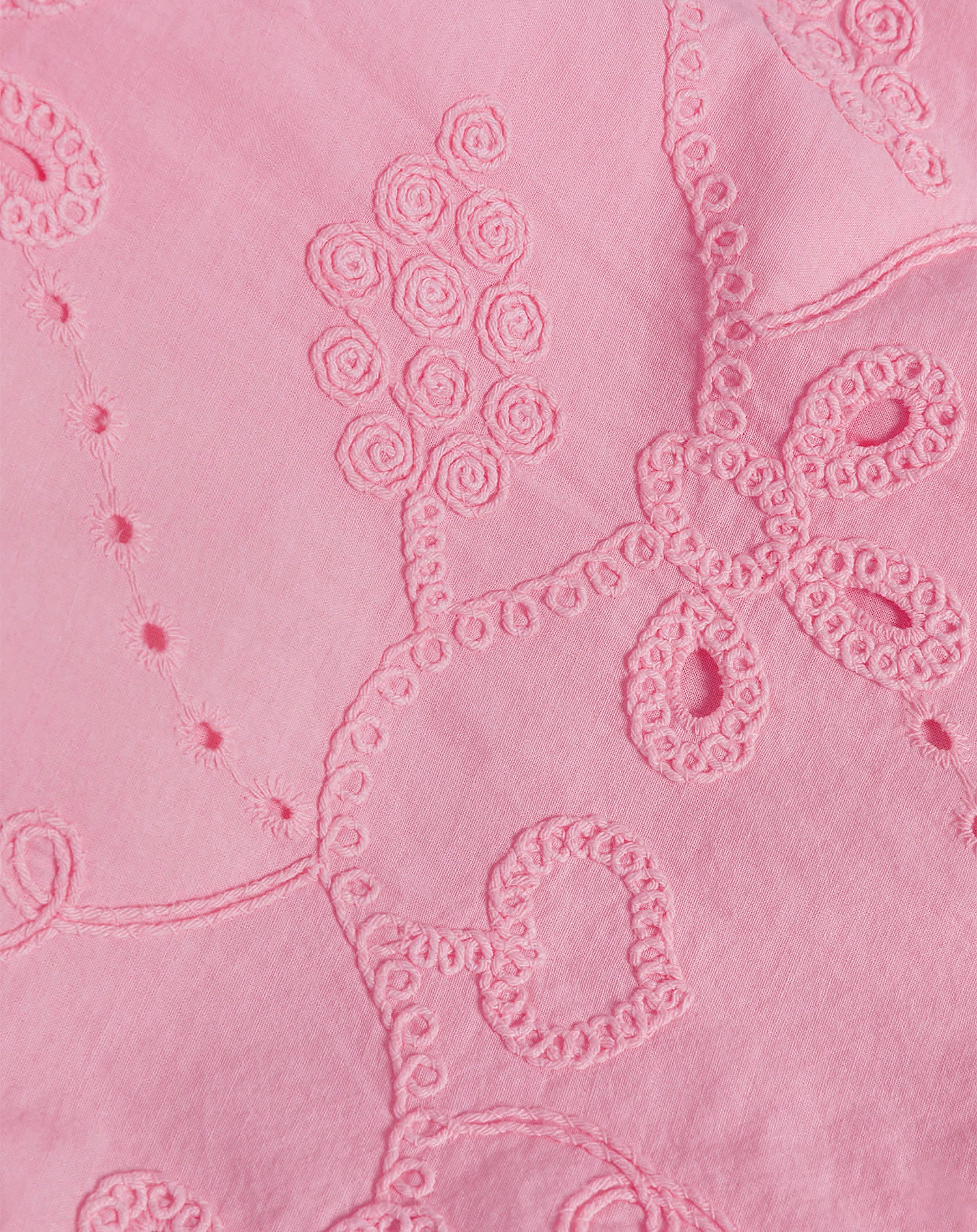 MANOU BRODERIE CAMI TOP ROZE