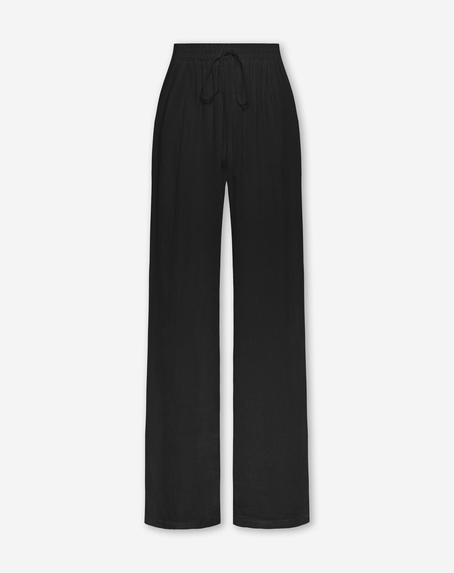 CARMEN LINEN WIDE LEG PANTS TALL BLACK