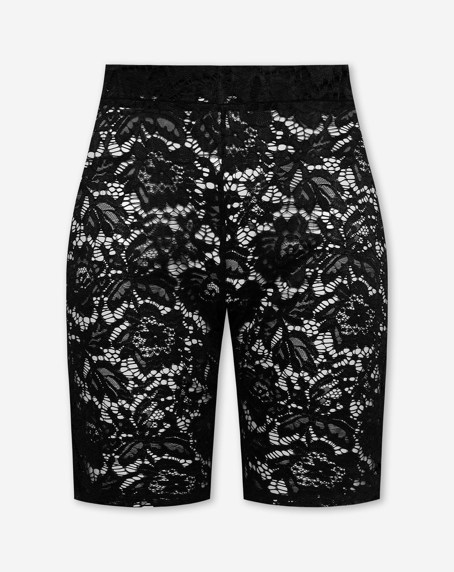 LACE CYCLE SHORTS BLACK