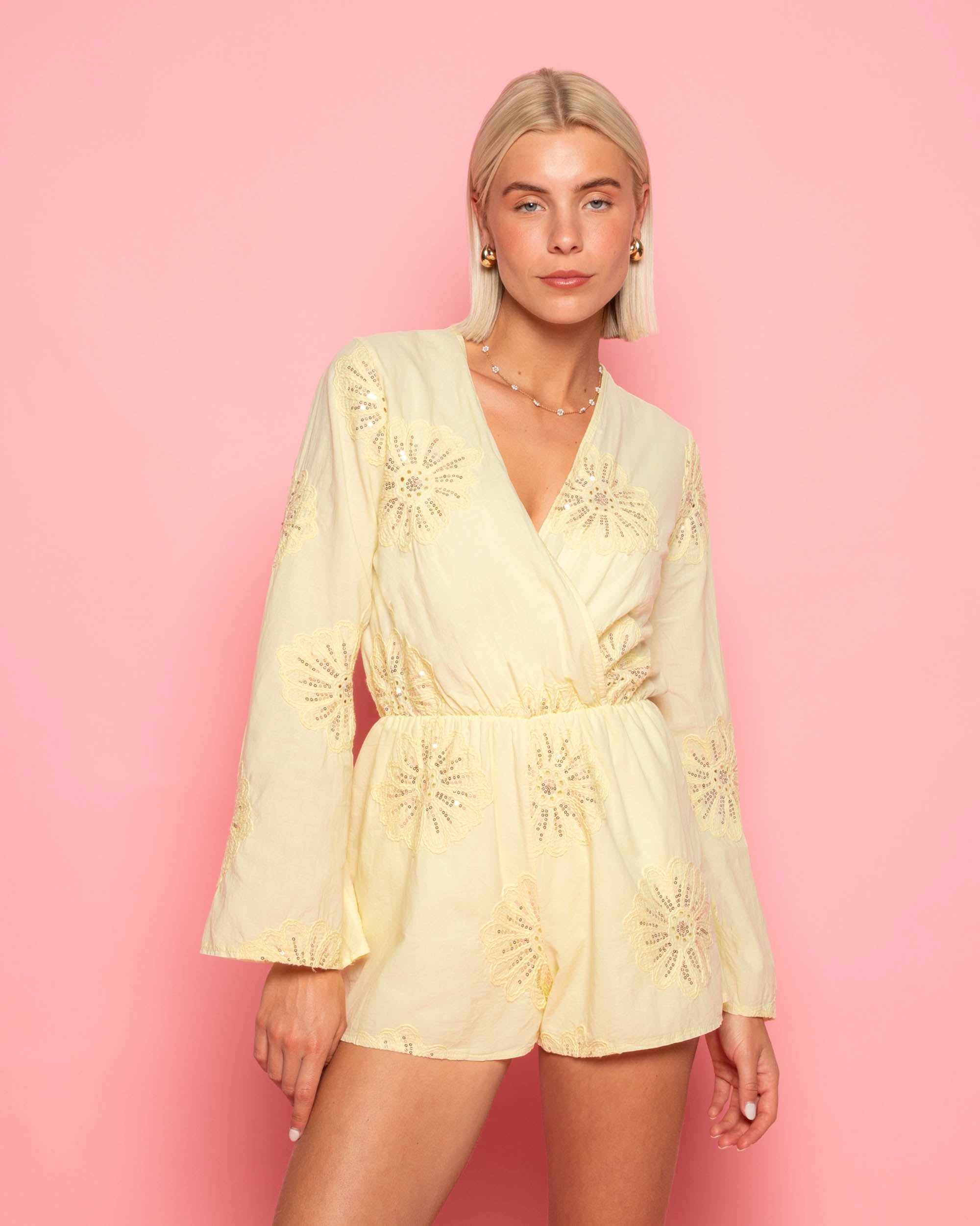 JODIE FLOWER PLAYSUIT BOTERGEEL