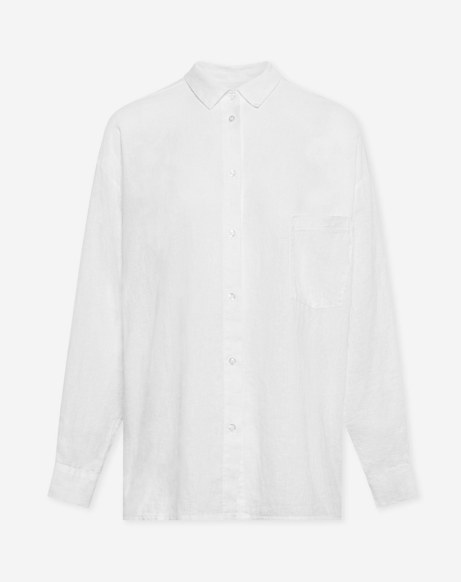 CARMEN LINEN OVERSIZED BLOUSE WHITE