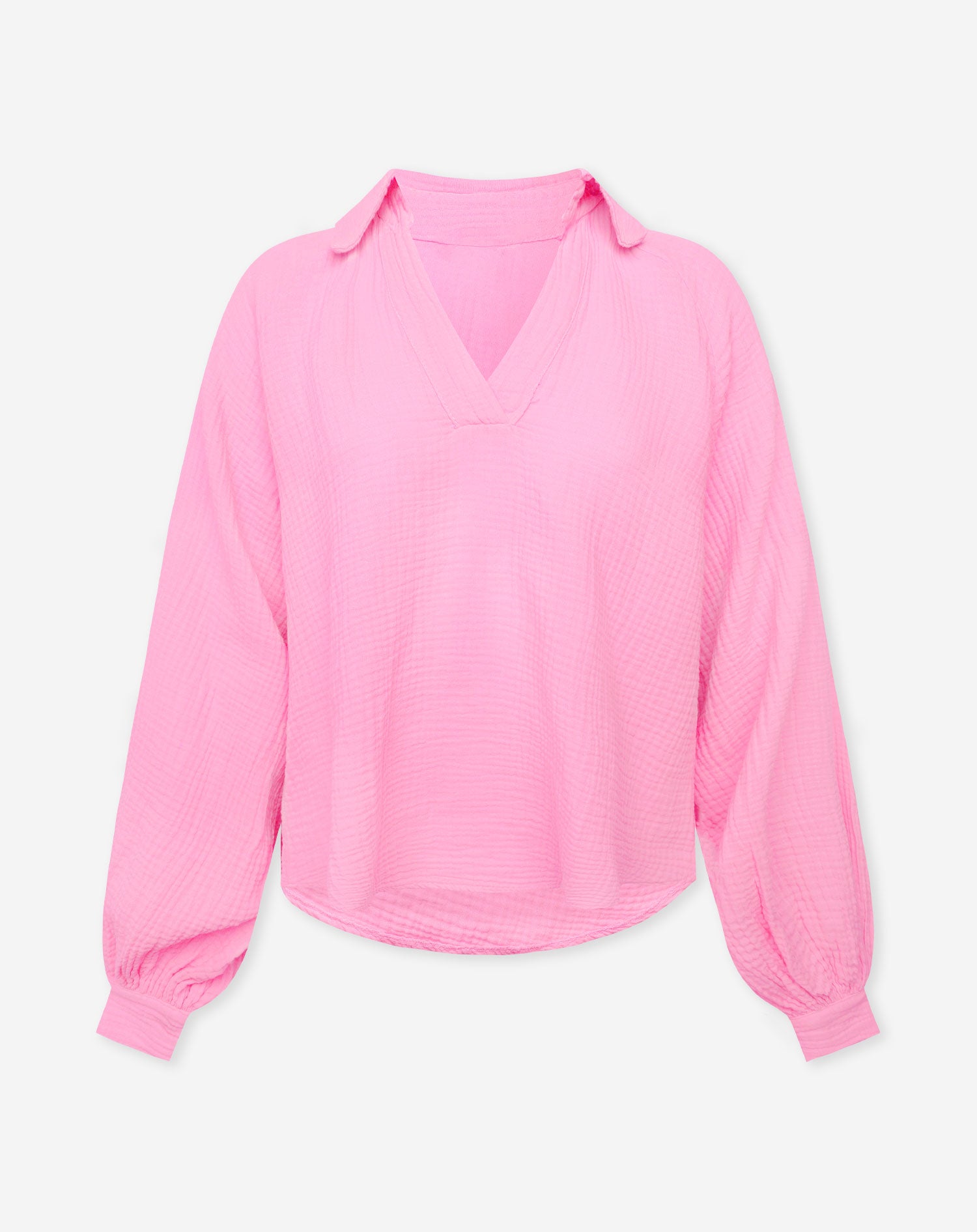 MOUSSELINE BLOUSE HARD ROZE