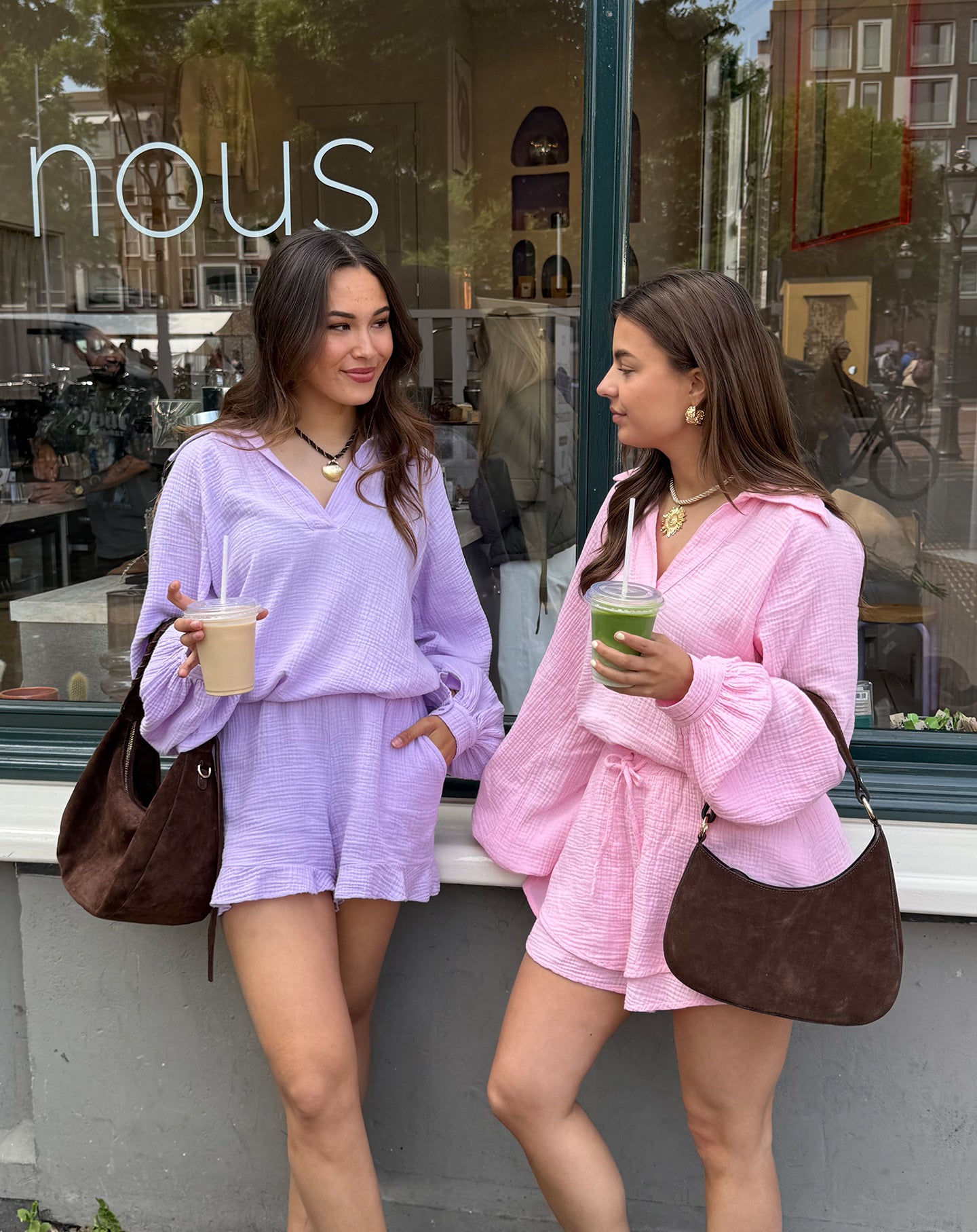 MOUSSELINE SHORTS LILA