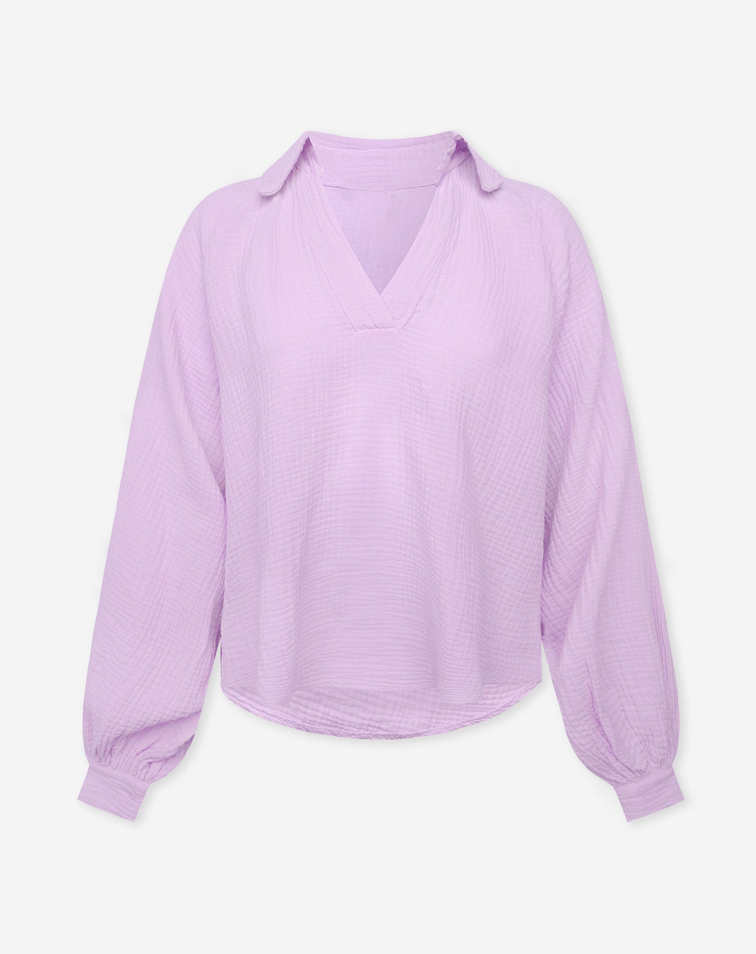 MOUSSELINE BLOUSE LILA