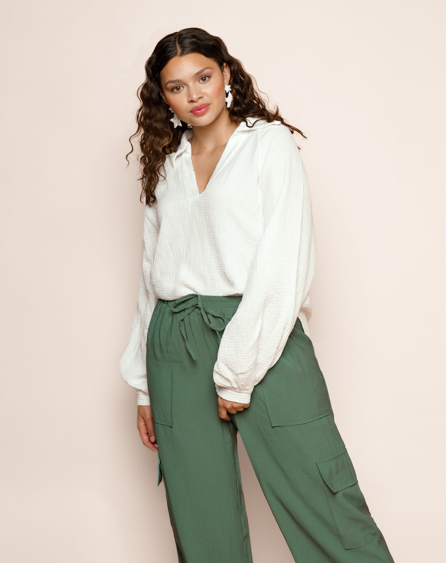 MOUSSELINE BLOUSE CRÈME