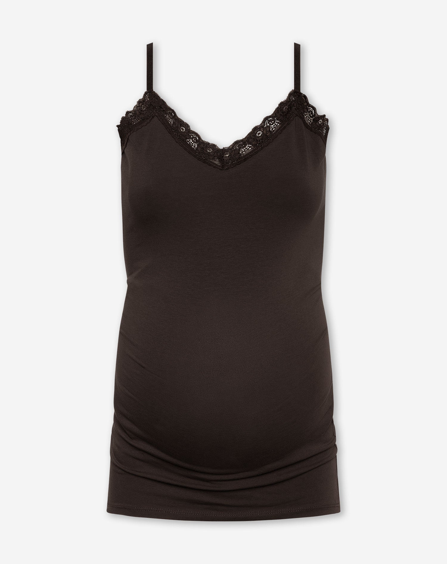 LACE V-NECK CAMI TOP MATERNITY BRUIN