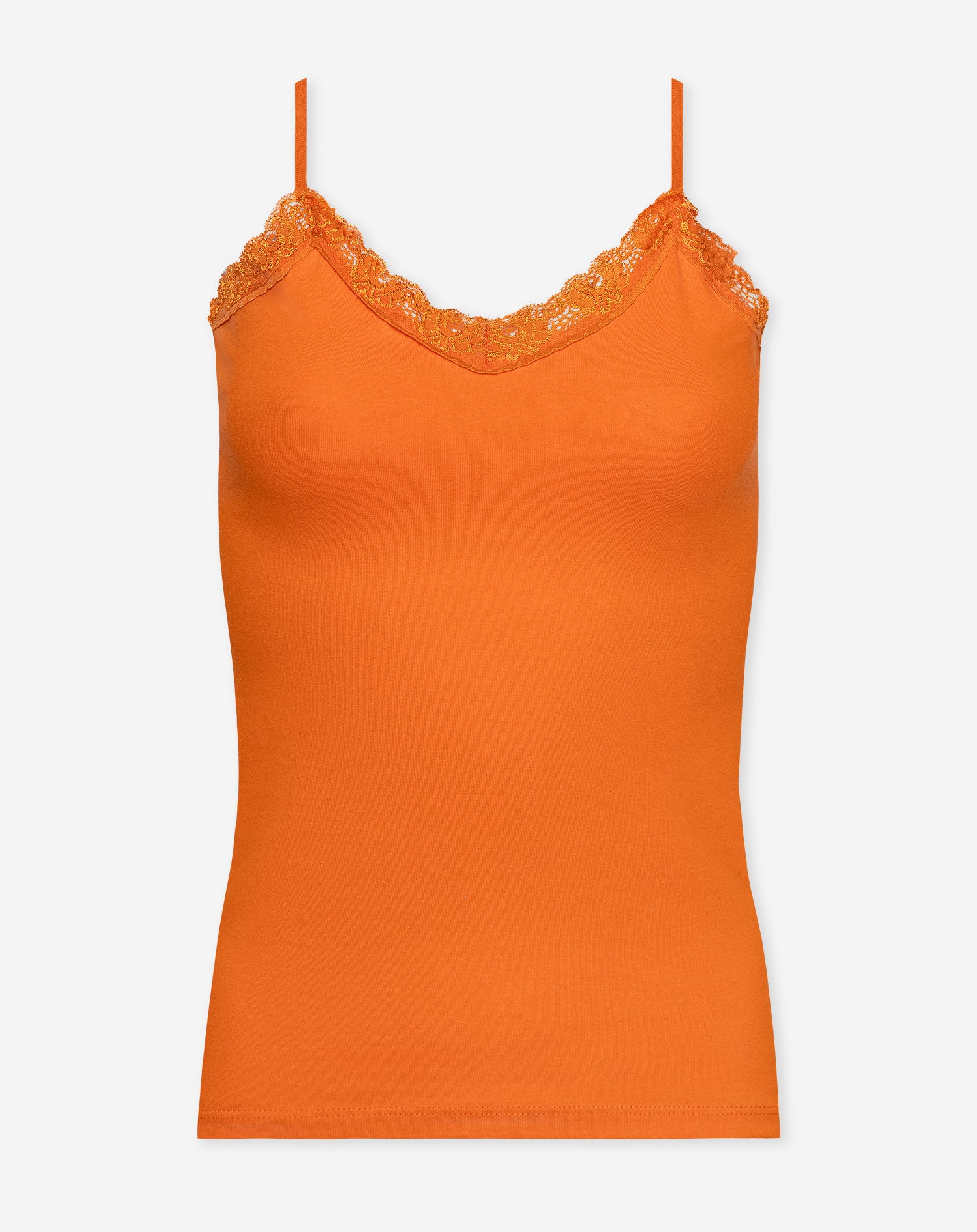 LACE V-NECK CAMI TOP ORANJE