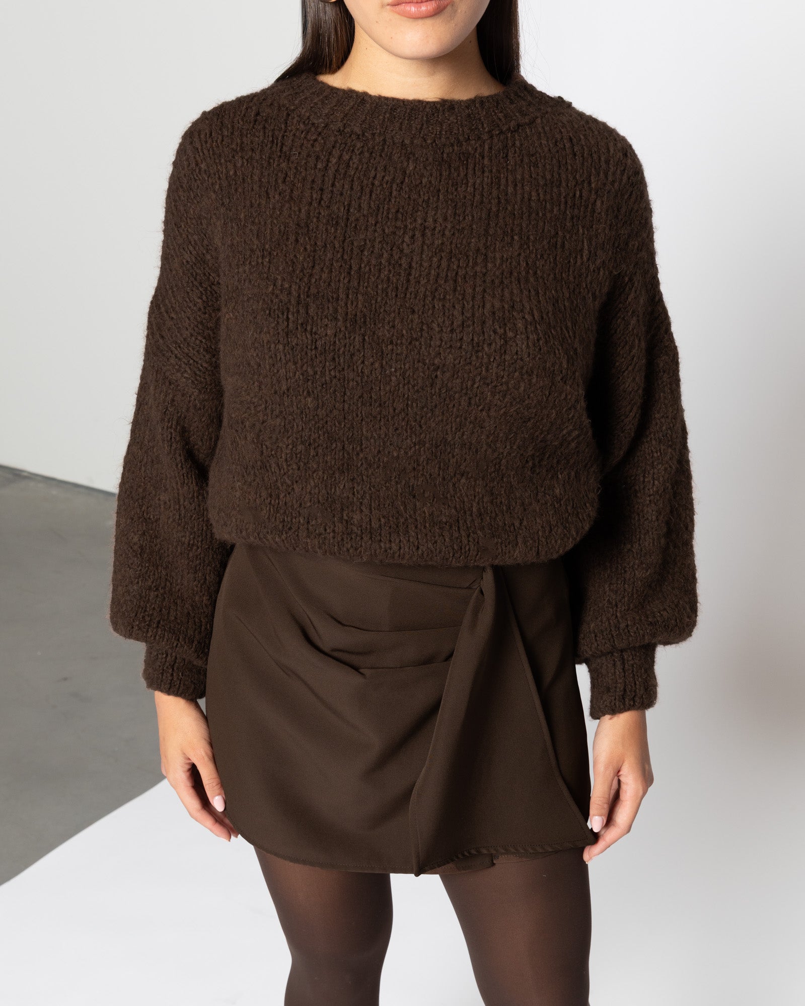 ELSIE FLAP SKORT BRUIN