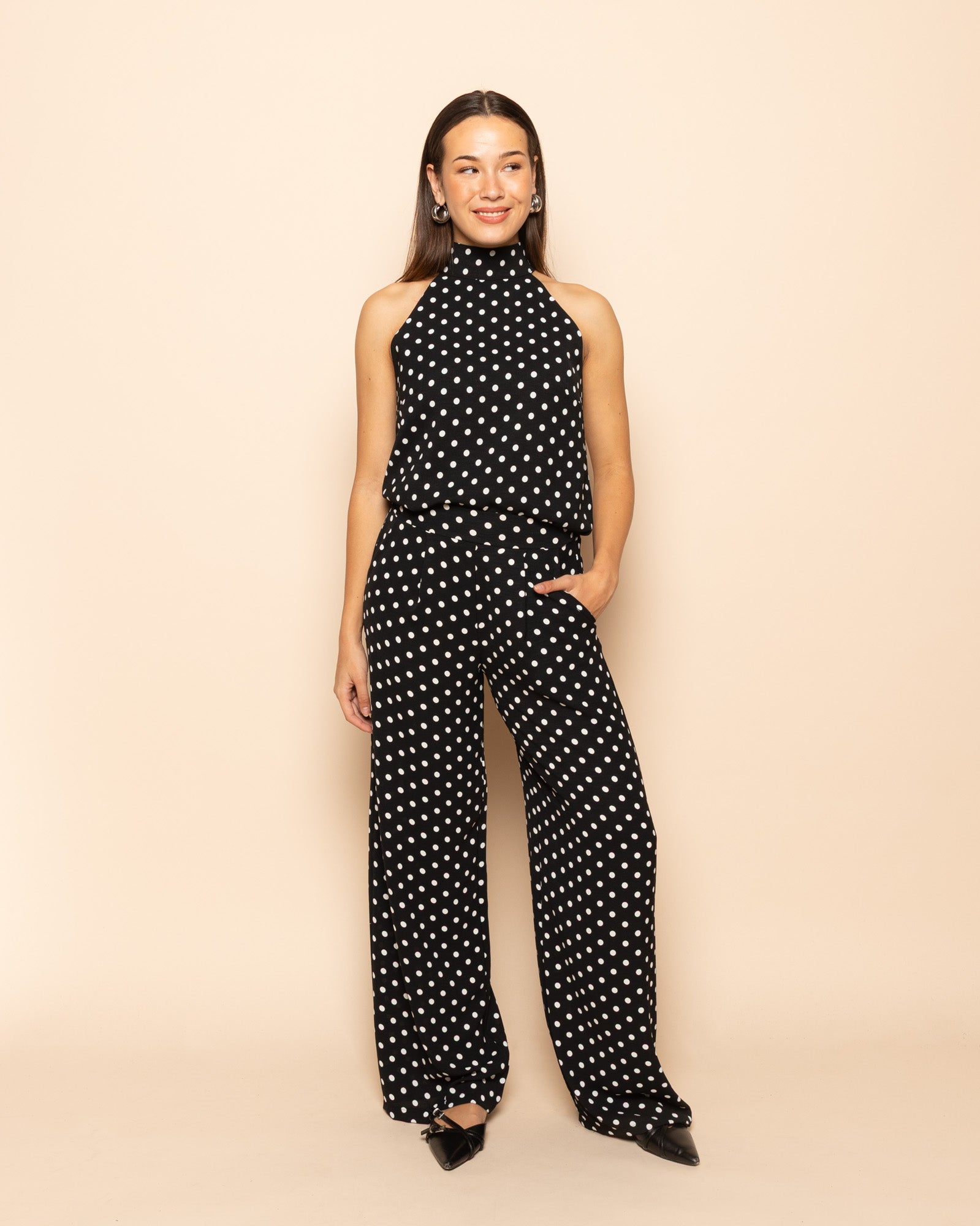 JULIE DOT PANTALON TALL BLACK