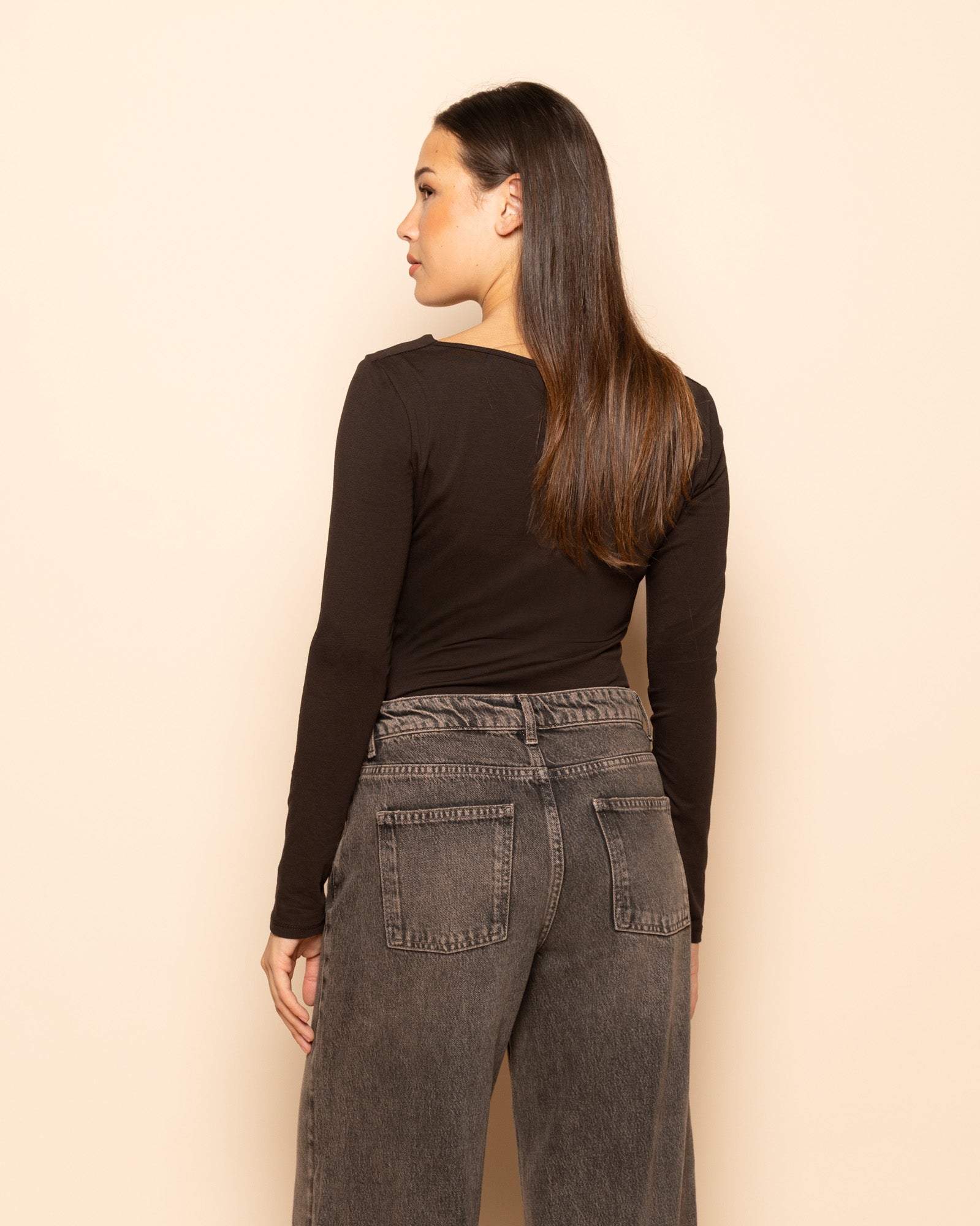 SIENNA DETAIL TOP BROWN