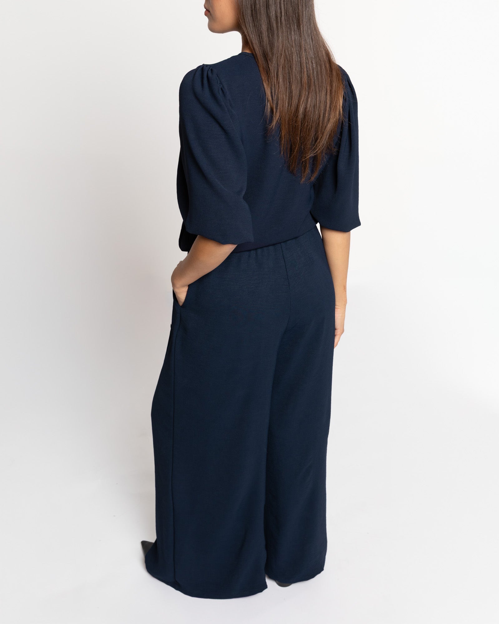 JULIE WIDE LEG PANTALON NAVY