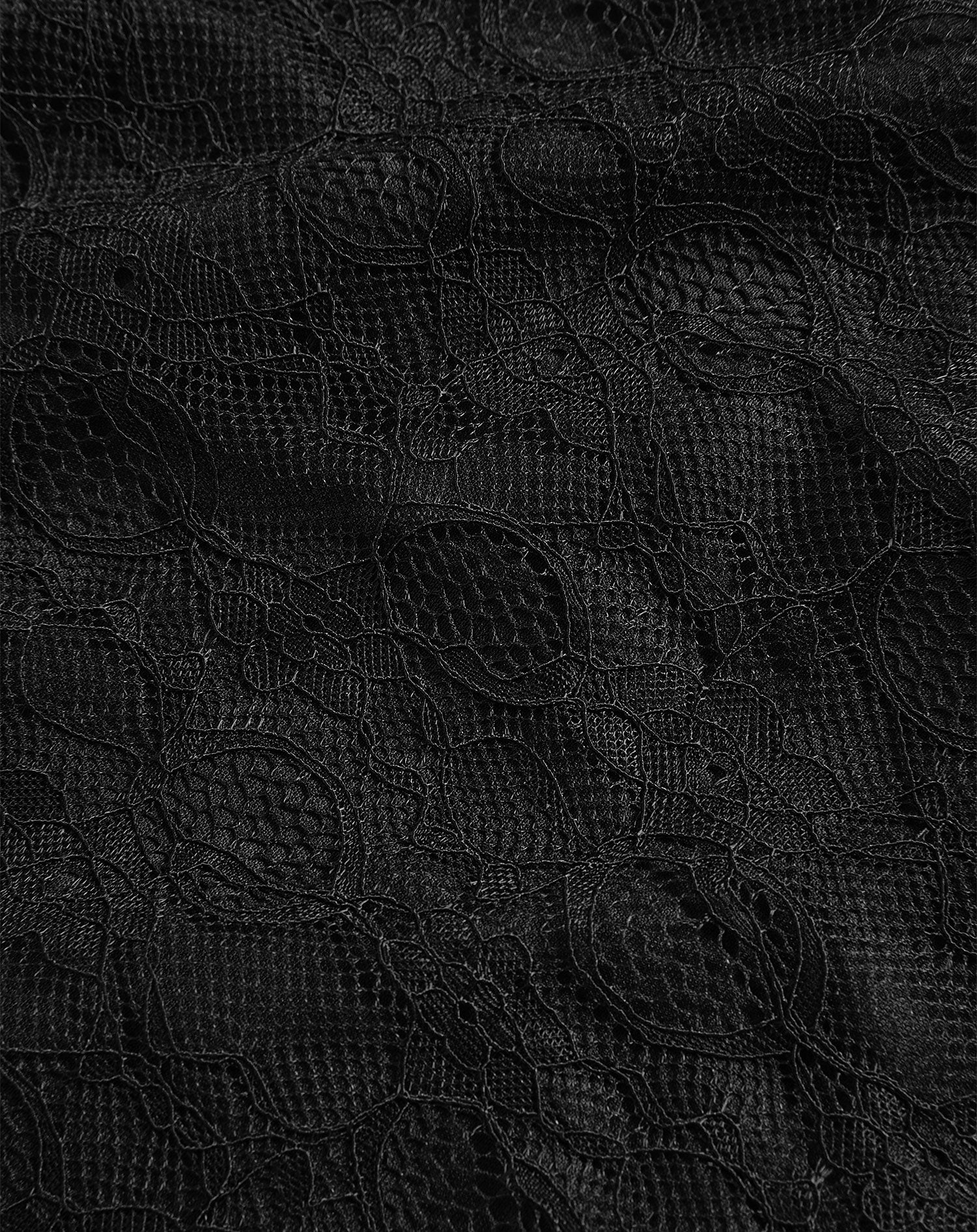 LACE HALTER TOP BLACK