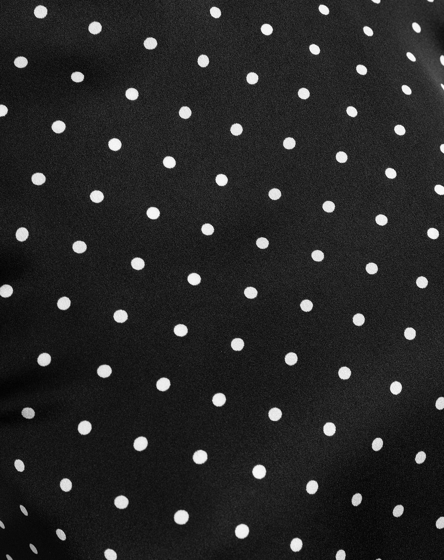 SATIN DOTS HALTER TOP