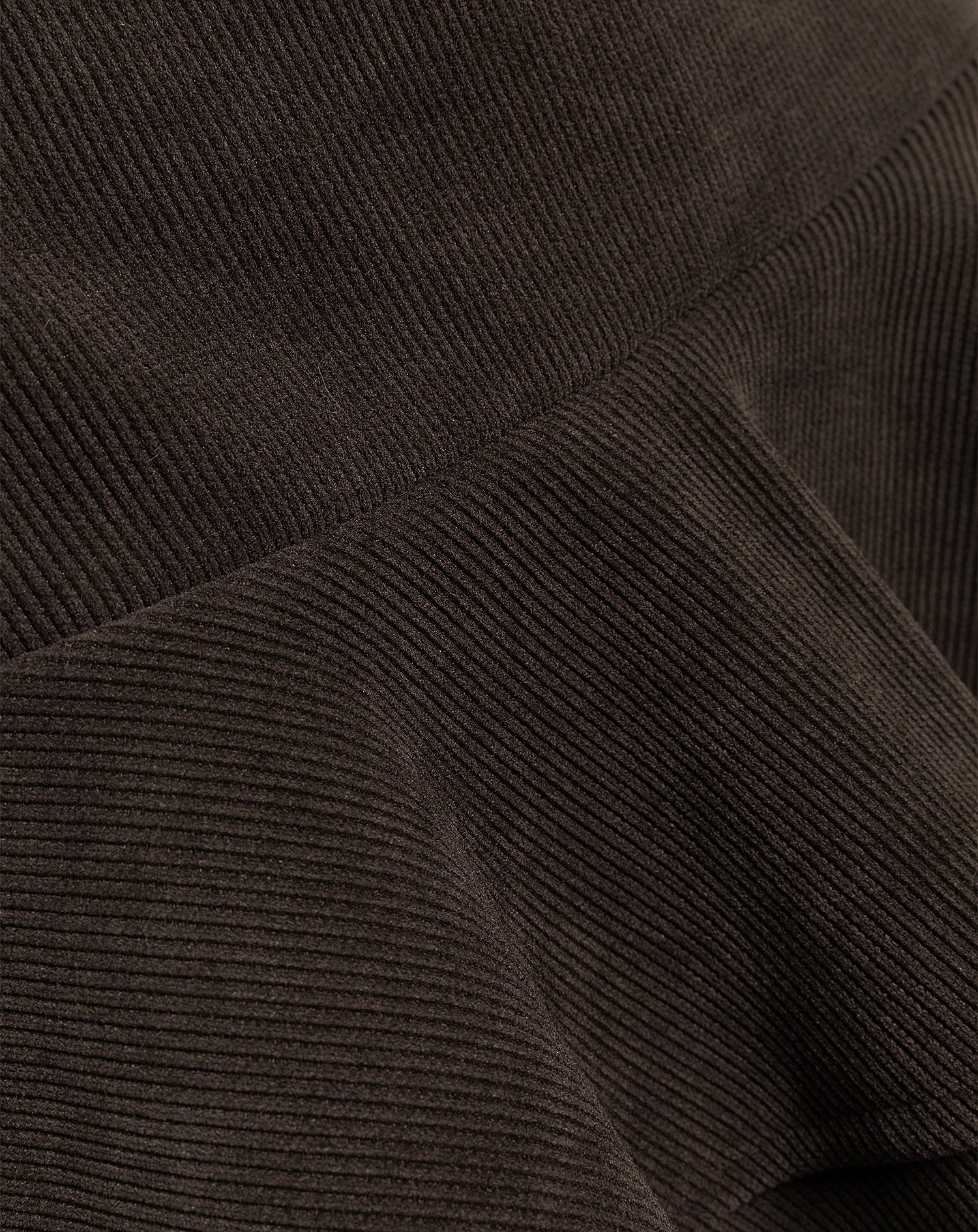 CORDUROY RUFFLE SKIRT BROWN