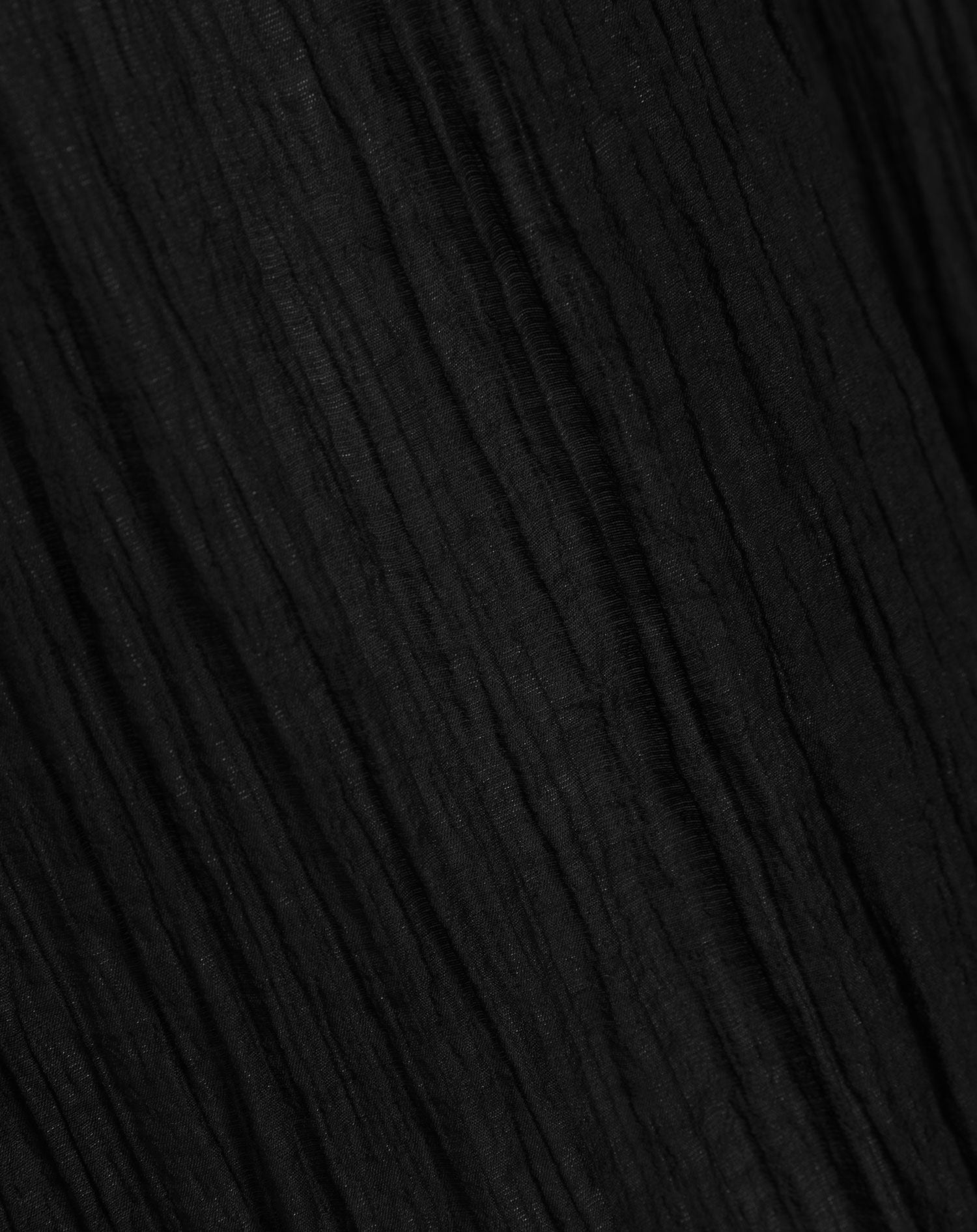 FANCY CHIFFON WIDE LEG PANTS ZWART