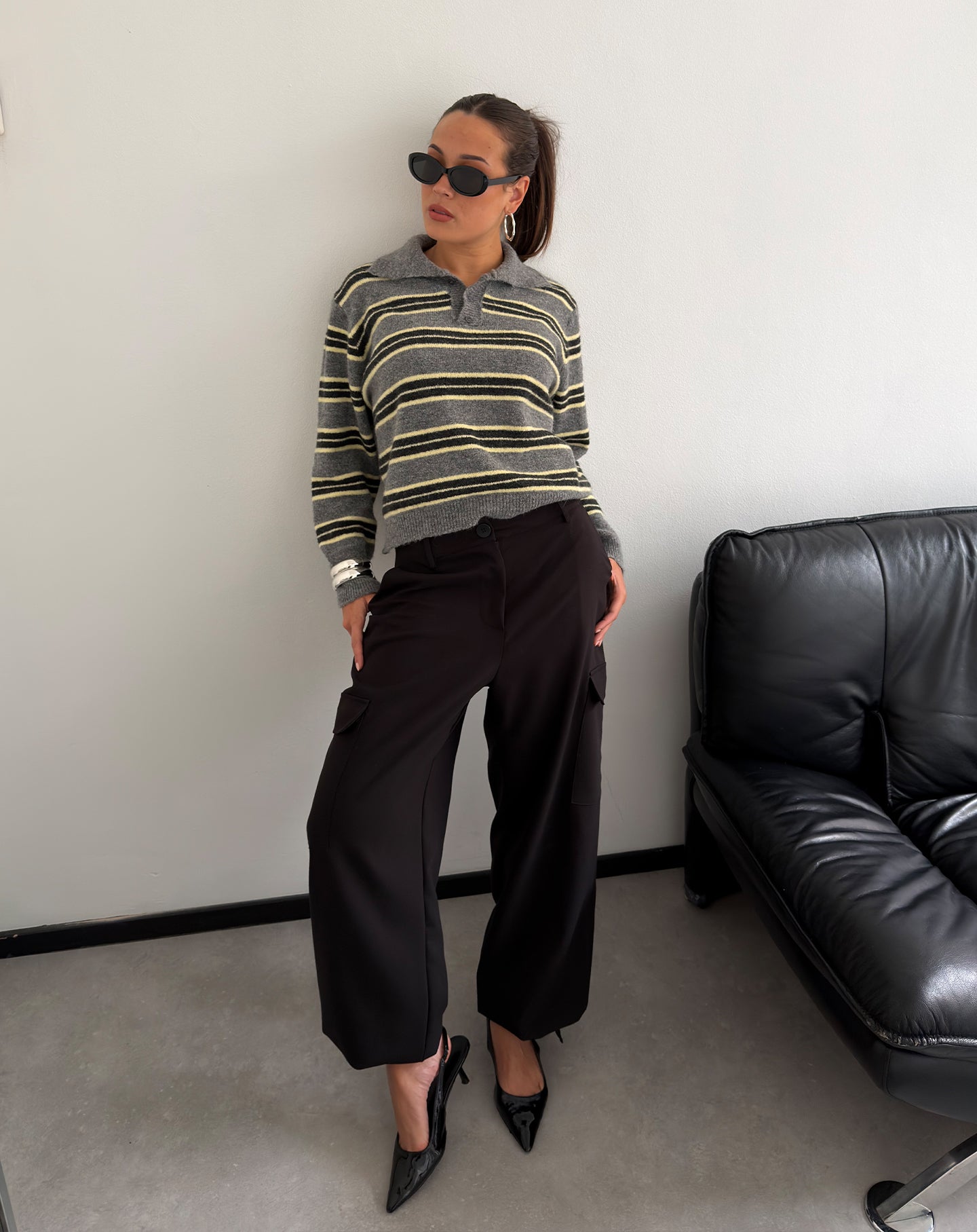 CARGO PANTALON ZWART