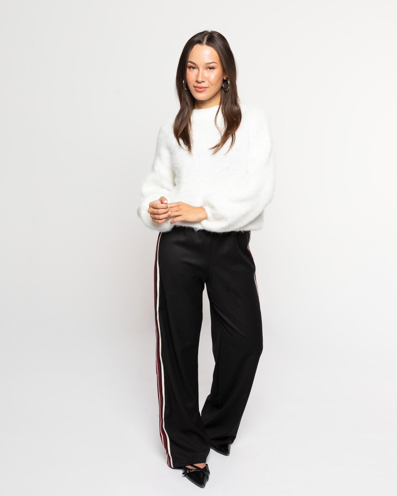 JUUL STRIPE TAPE PANTALON ZWART