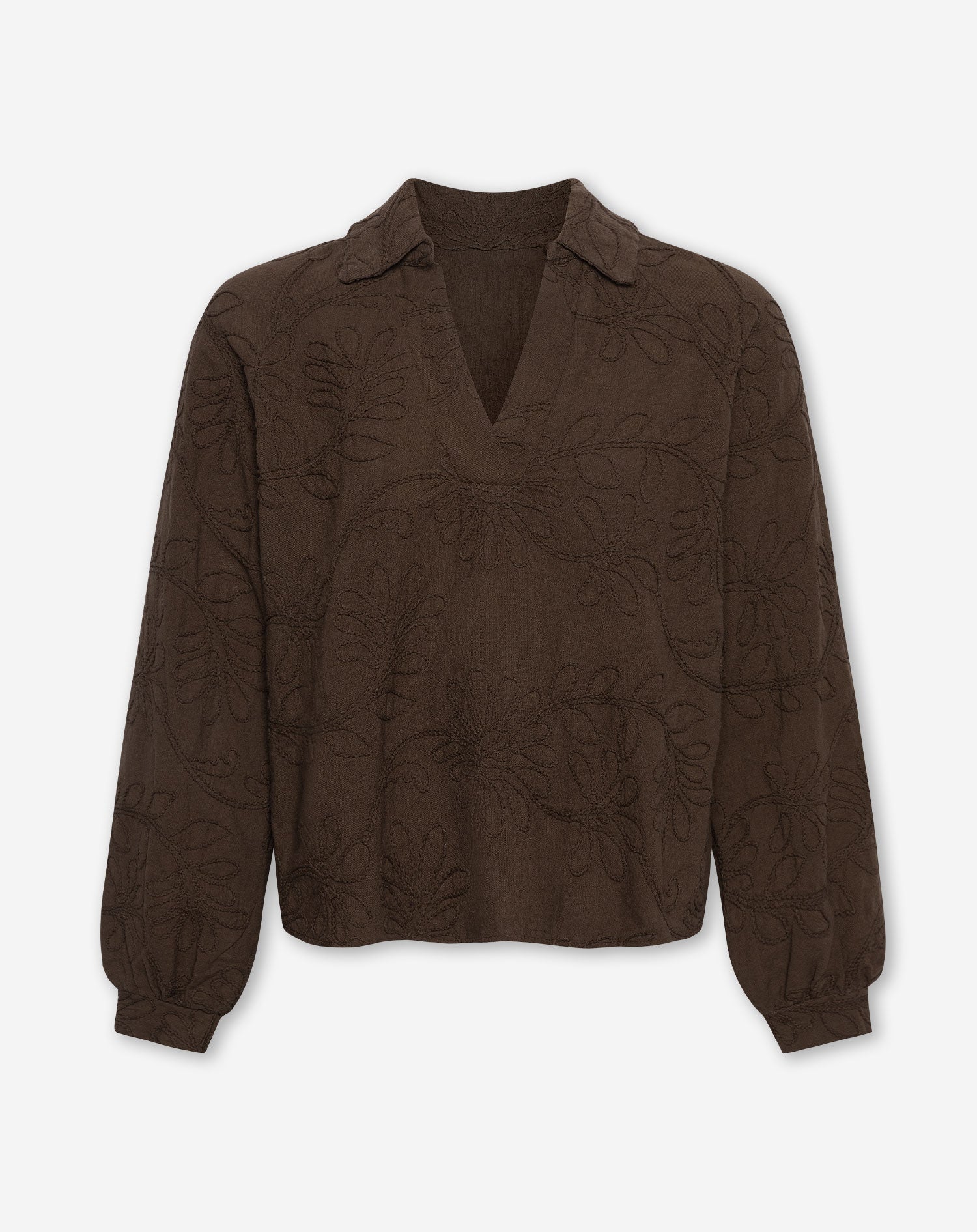 FEMKE FLOWER TOP BRUIN