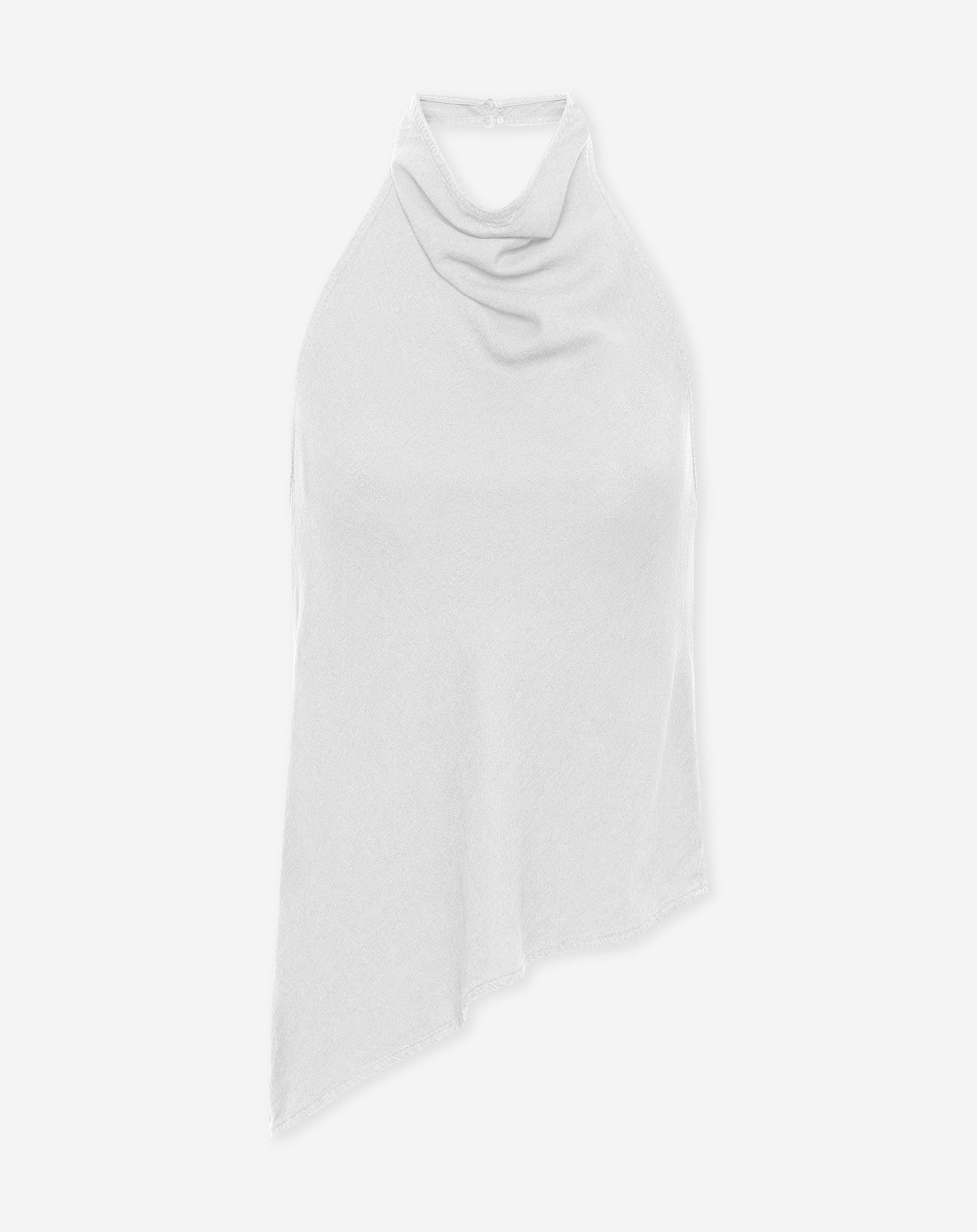 CARMEN LINEN HALTER TOP WIT