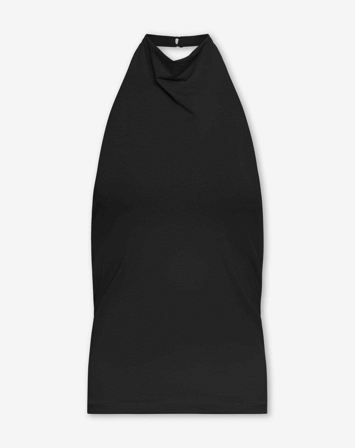 TAMAR DRAPED HALTER TOP ZWART
