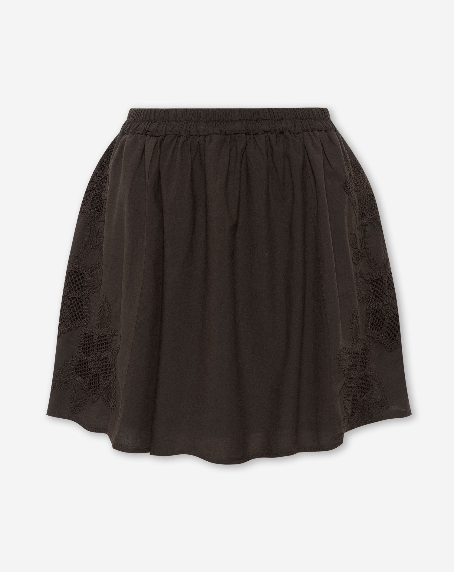 COTTON EMBROIDERY SKIRT DONKERBRUIN