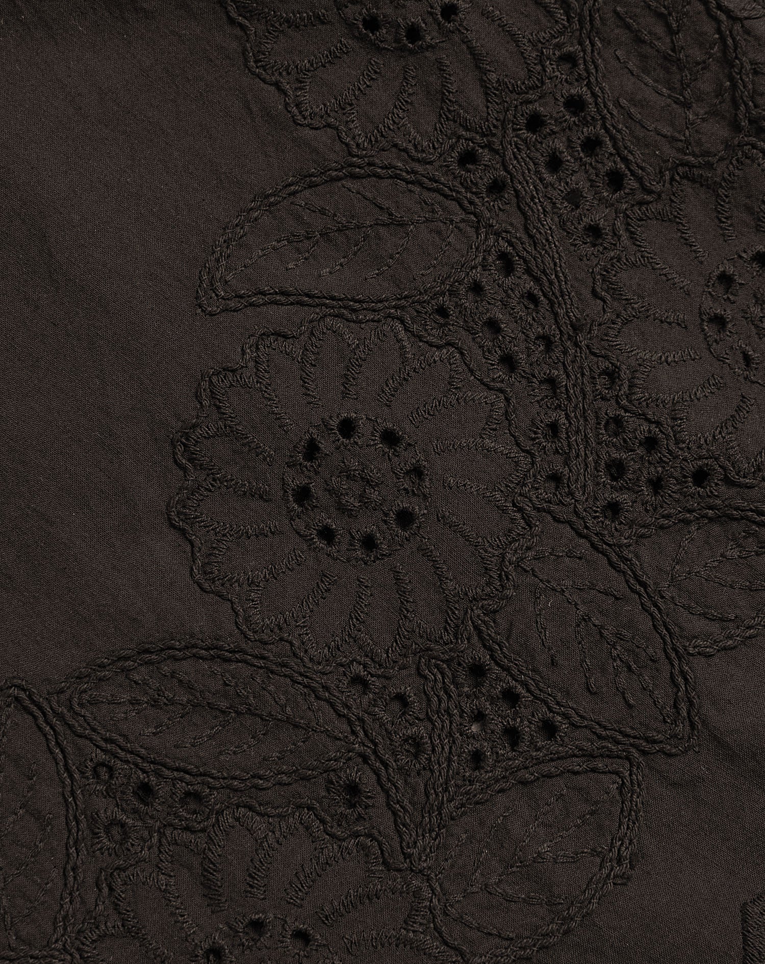 COTTON EMBROIDERY BERMUDA DONKERBRUIN