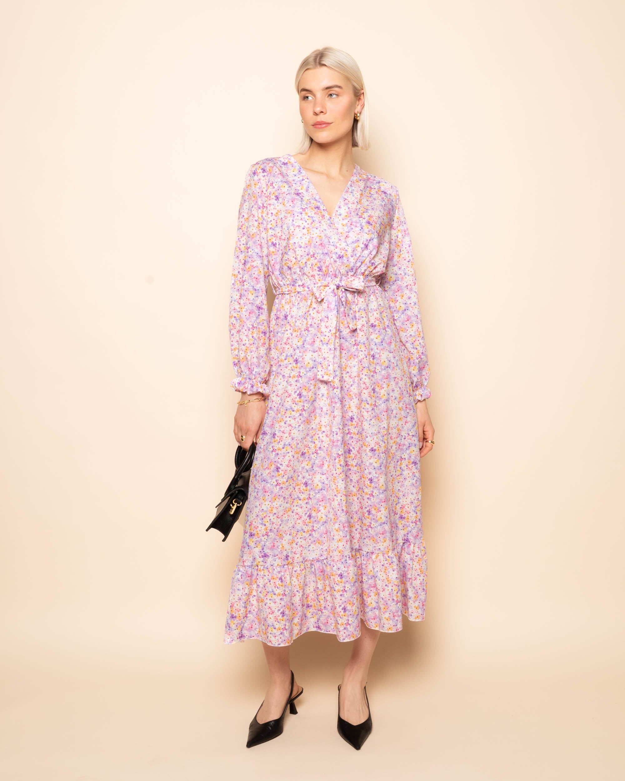 OLIVIA FLOWER DRESS LILA