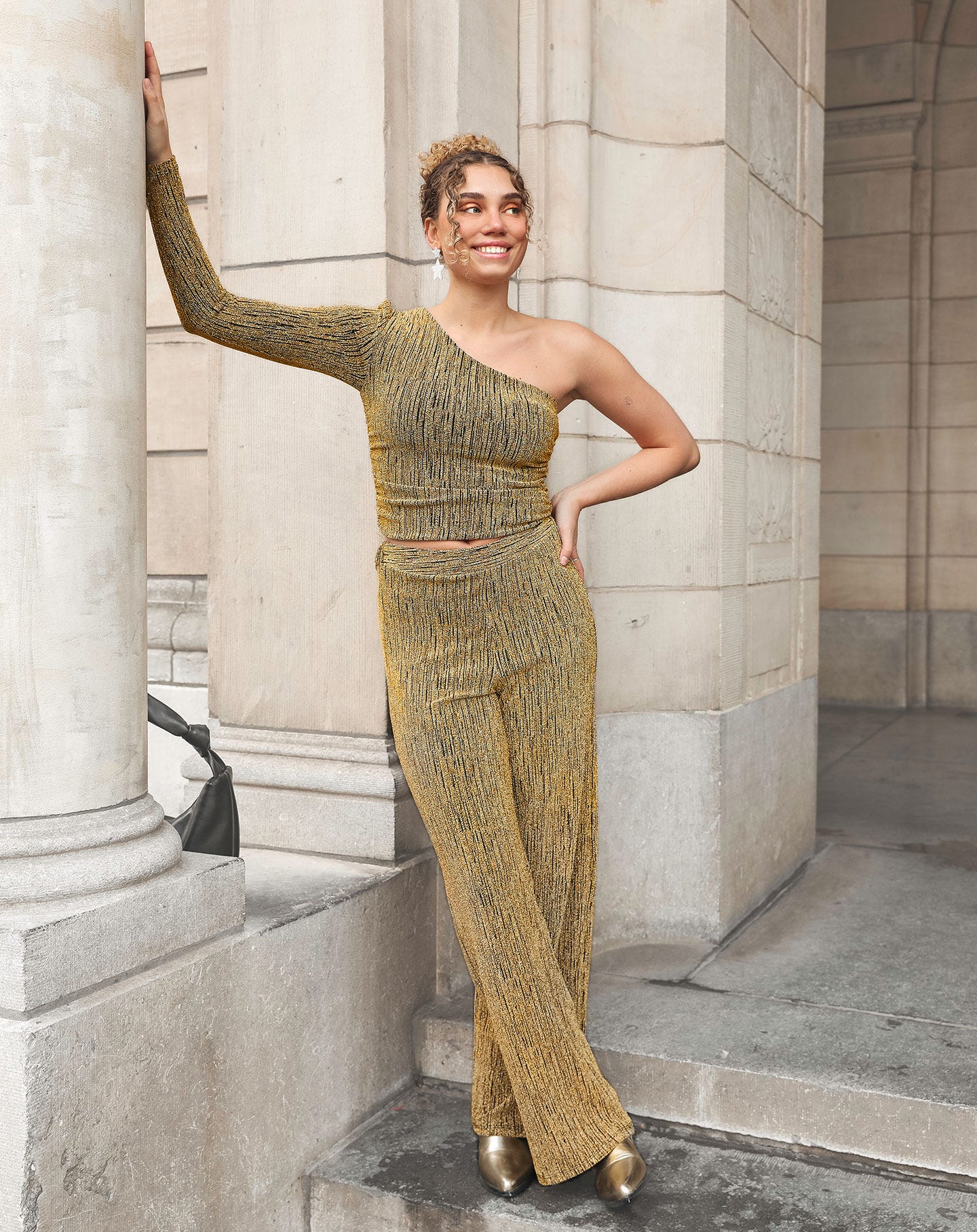 JOANY GLITTER PANTALON GOUD